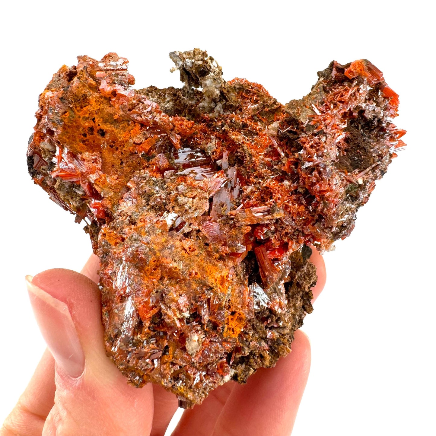 Crocoite Specimen (Australia), raw crocoite, crocoite crystal, orange crocoite, mineral specimen, rare minerals