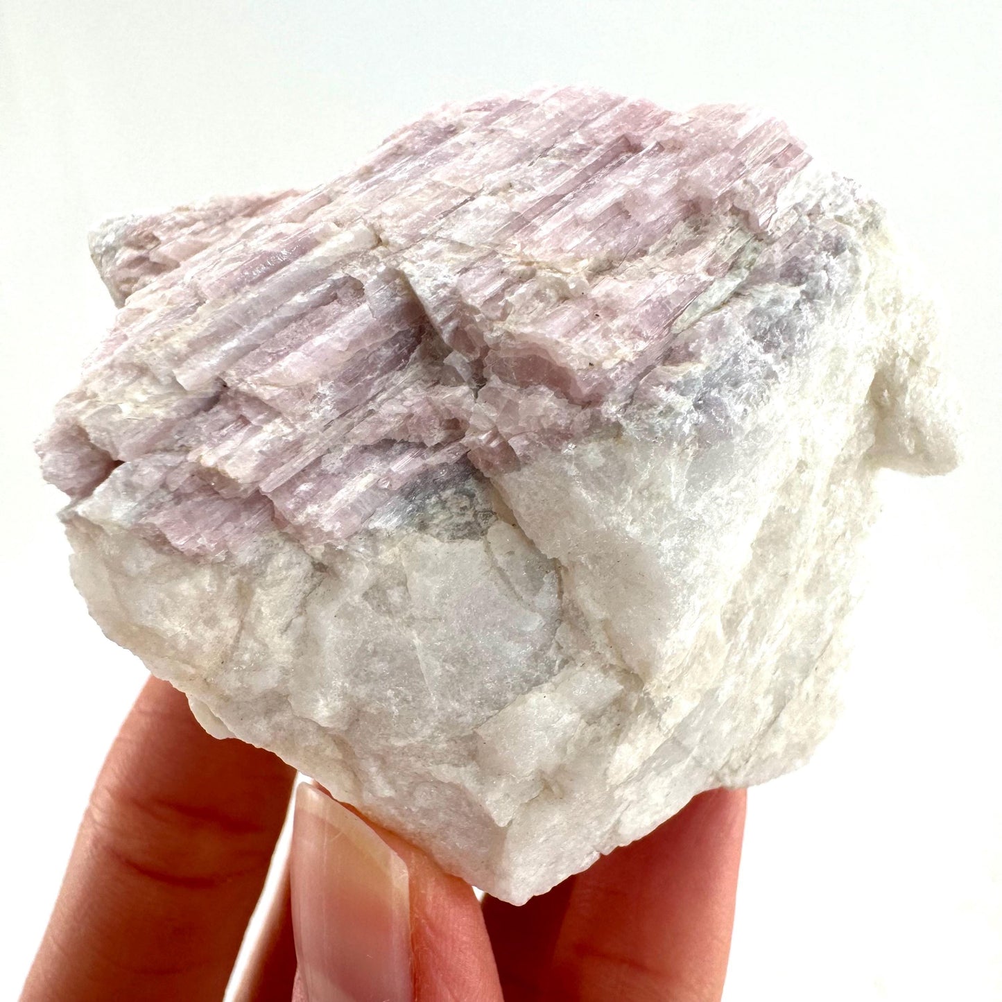 Pink Tourmaline in Quartz (Namibia), raw tourmaline, rubellite, pink tourmaline