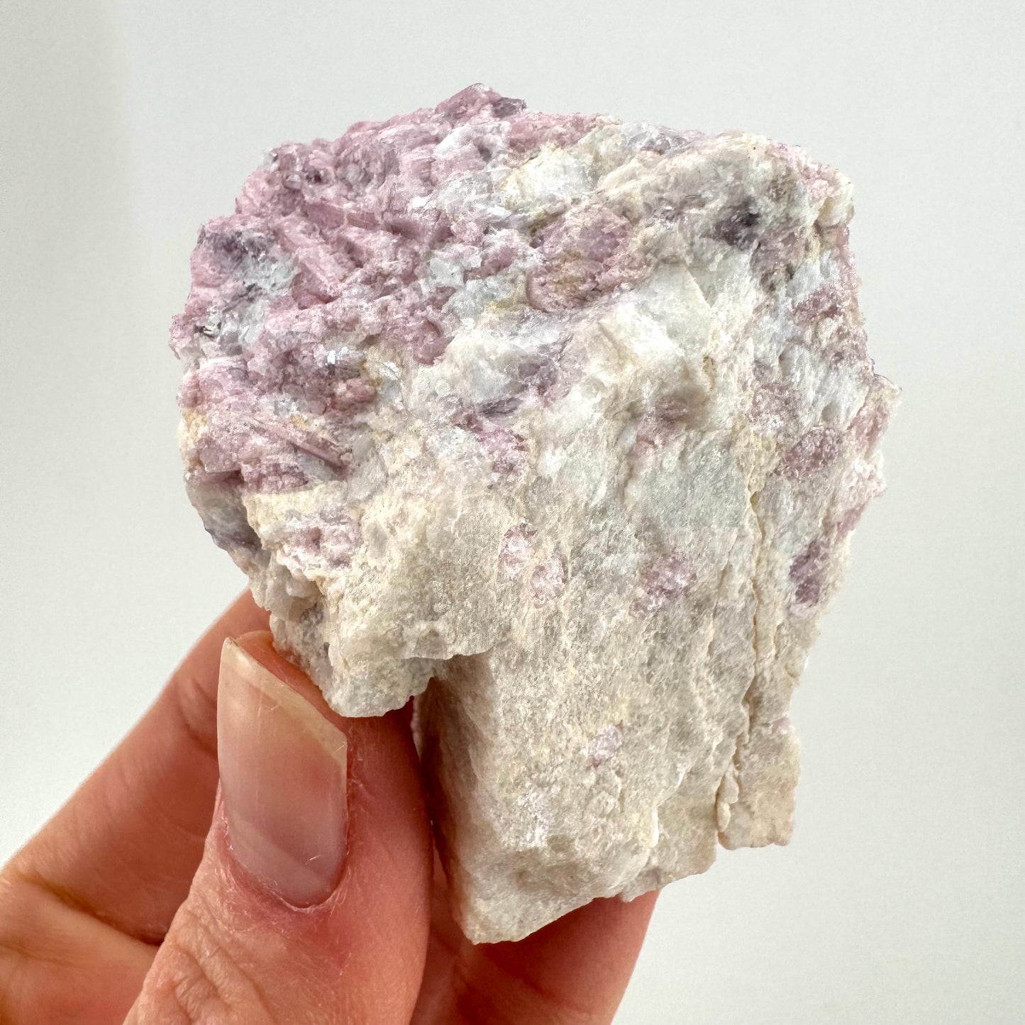 Pink Tourmaline in Quartz (Namibia), raw tourmaline, rubellite, pink tourmaline