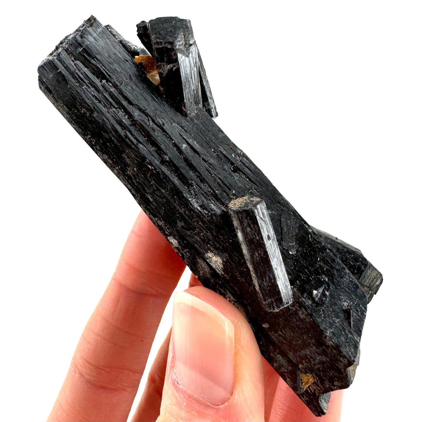 Black tourmaline cluster (Namibia), high grade black tourmaline, tourmaline crystal, black schorl