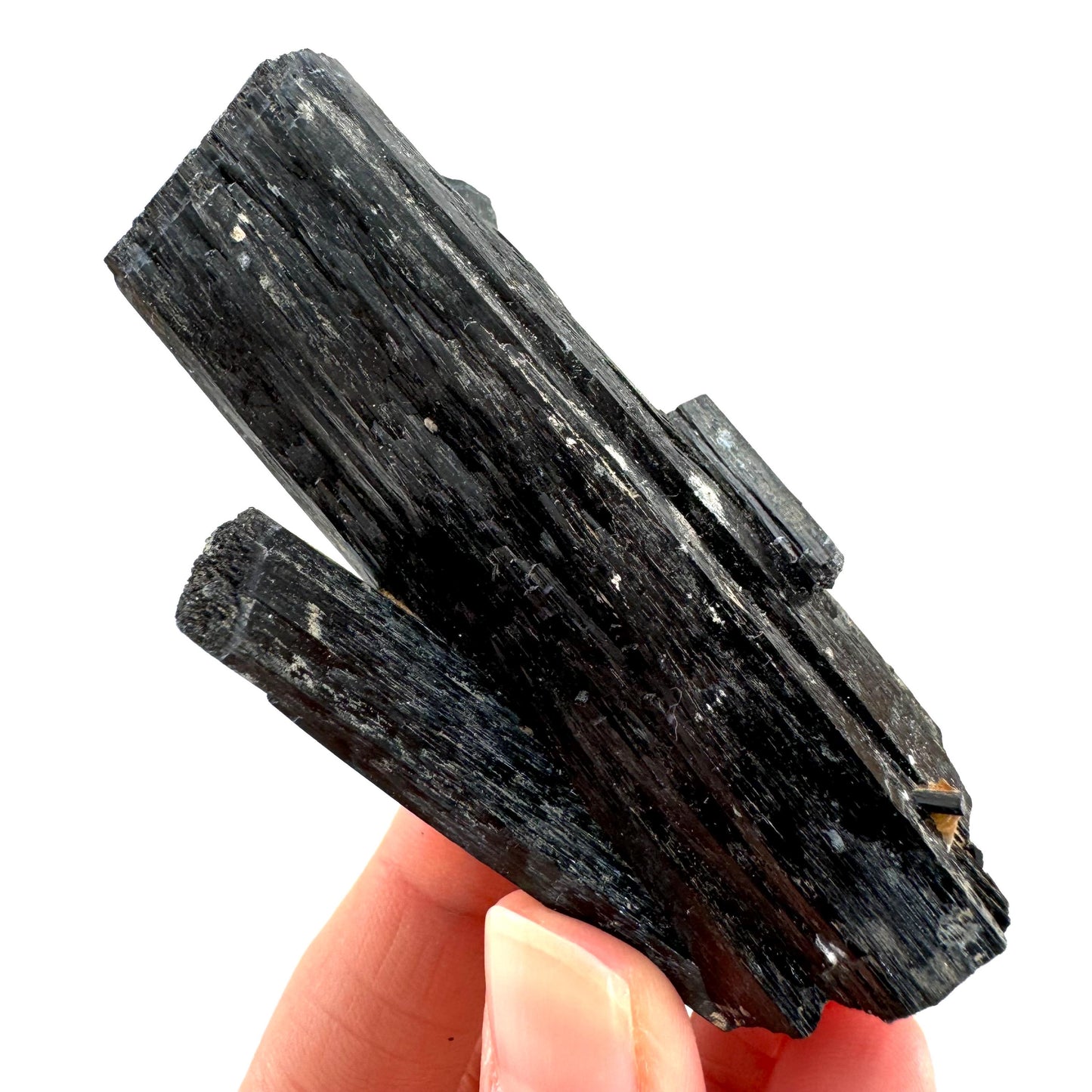 Black tourmaline cluster (Namibia), high grade black tourmaline, tourmaline crystal, black schorl