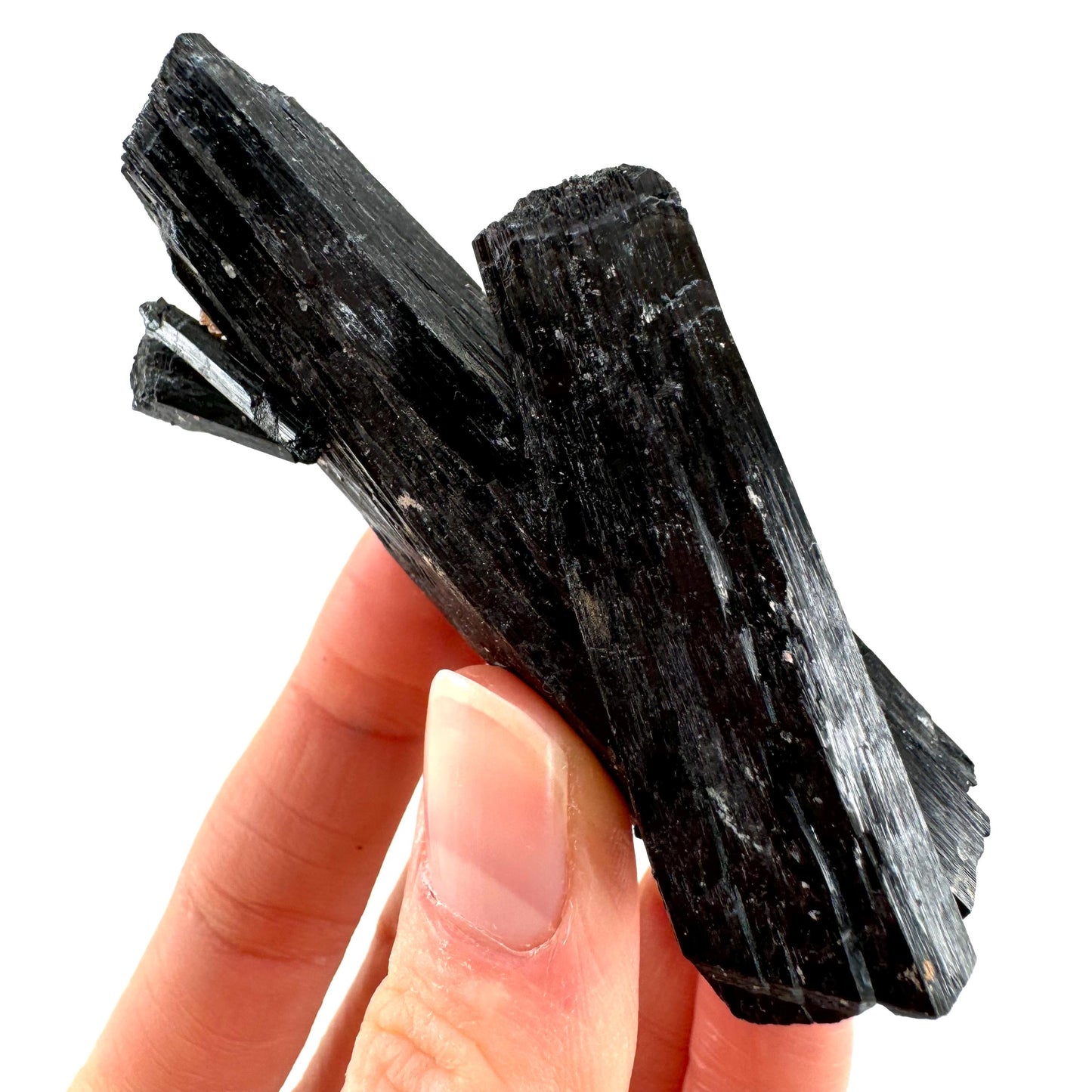 Black tourmaline cluster (Namibia), high grade black tourmaline, tourmaline crystal, black schorl