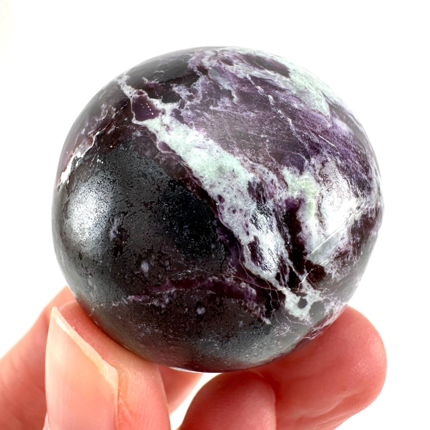 Kammererite Sphere, polished kammererite, kammererite crystal, kammererite ball, crystal ball, crystal sphere