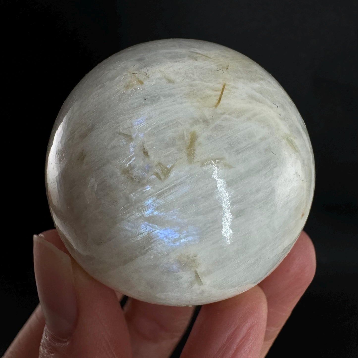 Moonstone Sphere, rainbow moonstone, crystal ball, crystal sphere, blue moonstone, feldspar