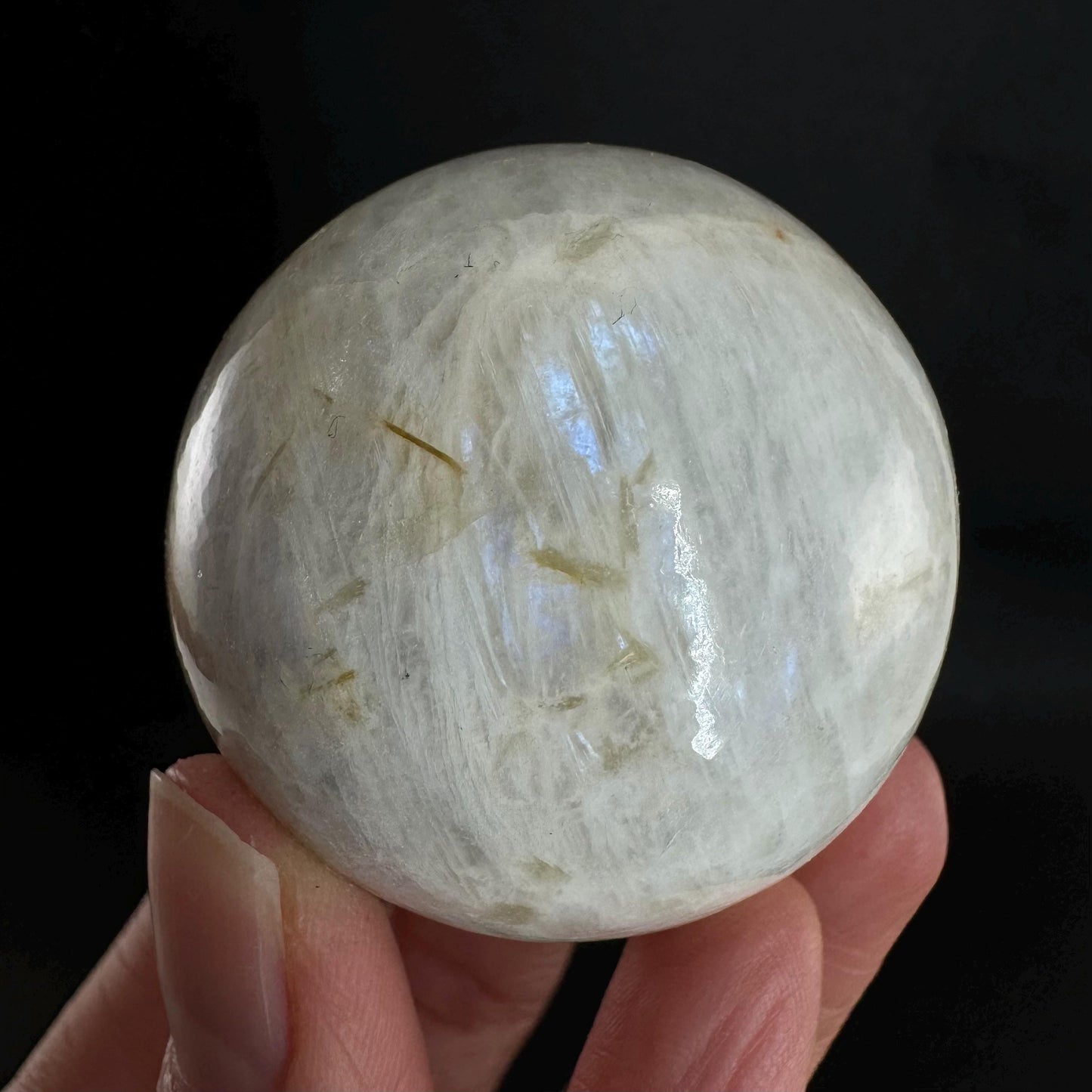 Moonstone Sphere, rainbow moonstone, crystal ball, crystal sphere, blue moonstone, feldspar
