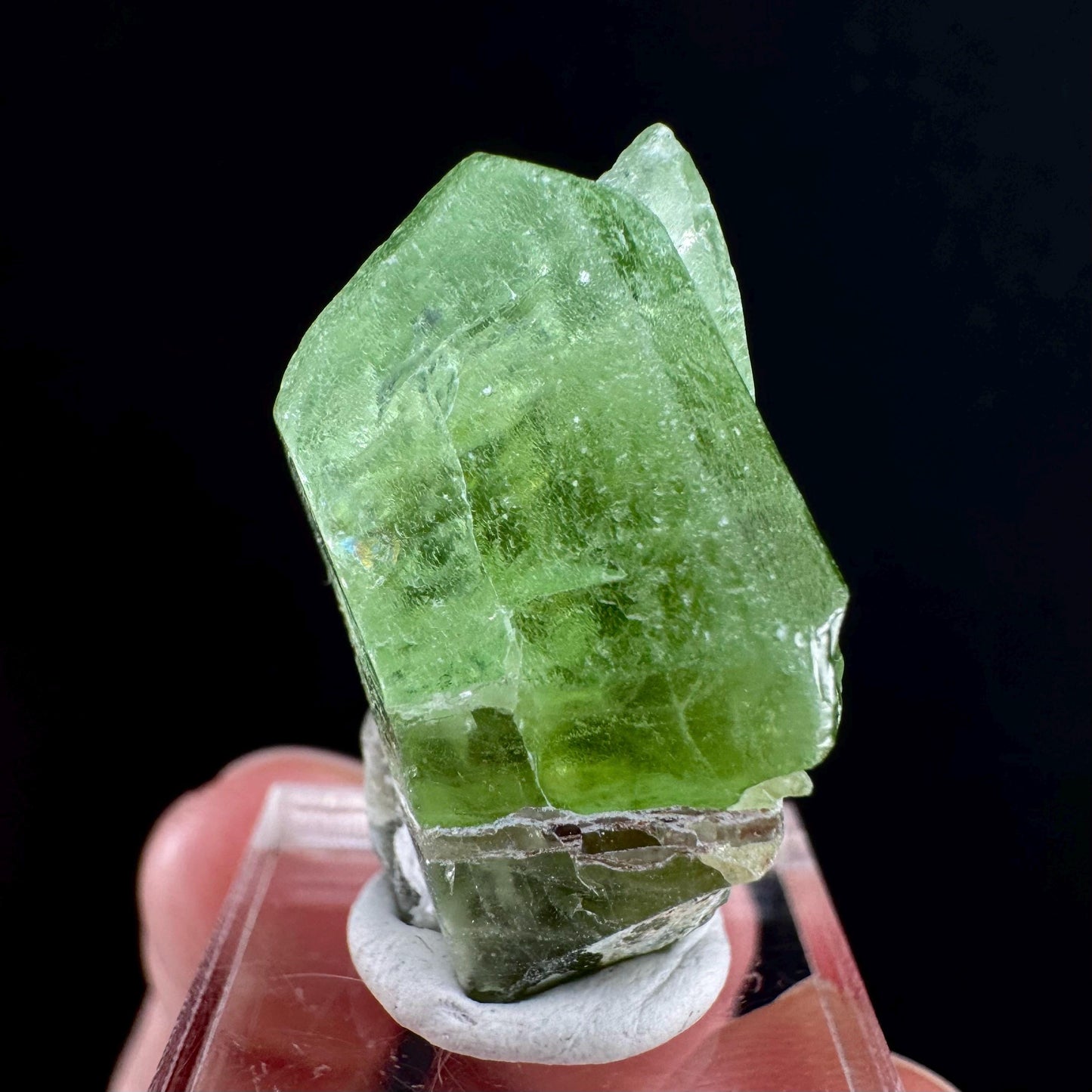 Naturally terminated peridot crystal (Pakistan) | raw peridot, natural peridot, peridot crystal, peridot point