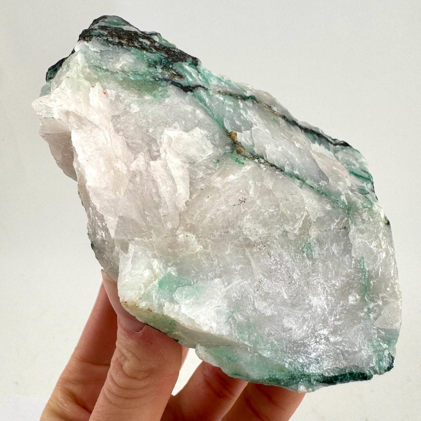 Ajoite in Quartz Specimen, raw ajoite, raw crystals, mineral specimen