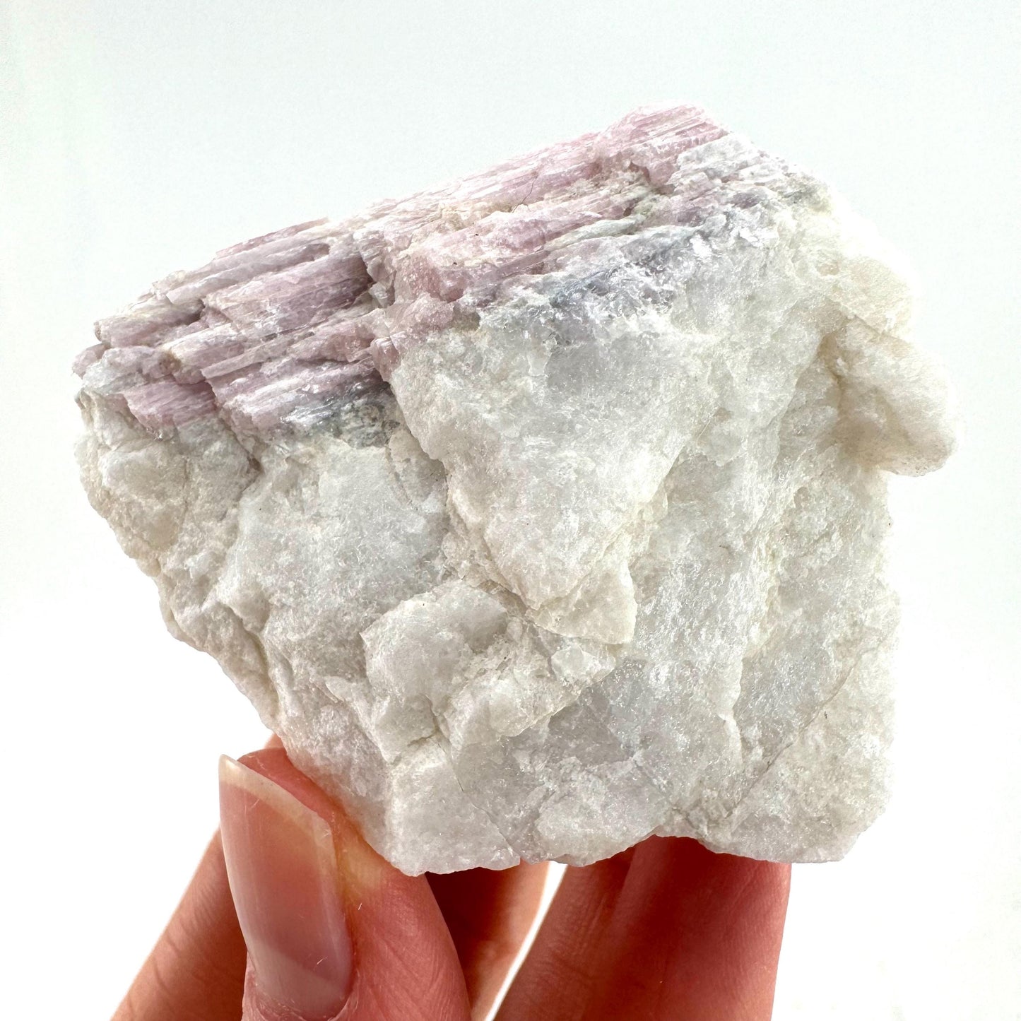 Pink Tourmaline in Quartz (Namibia), raw tourmaline, rubellite, pink tourmaline