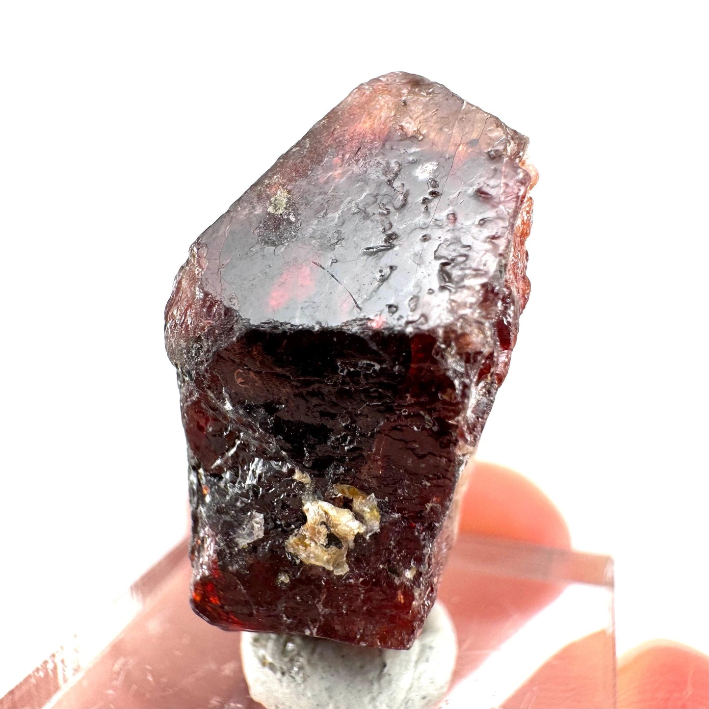 Red Zircon Specimen (Pakistan) | natural red zircon, raw zircon, zircon crystal, mineral specimen