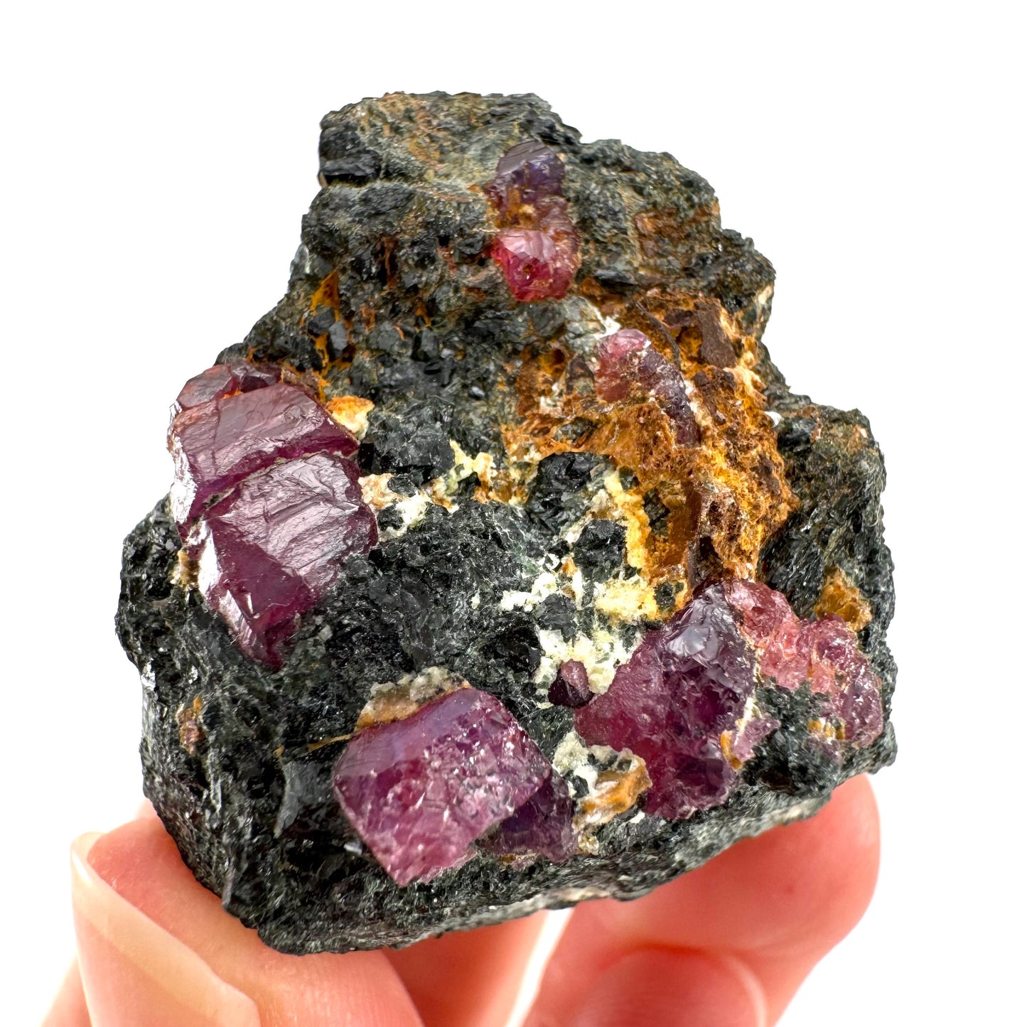 Natural Ruby on Matrix (Tanzania) | red ruby, authentic ruby, corundum var. ruby, mineral specimen
