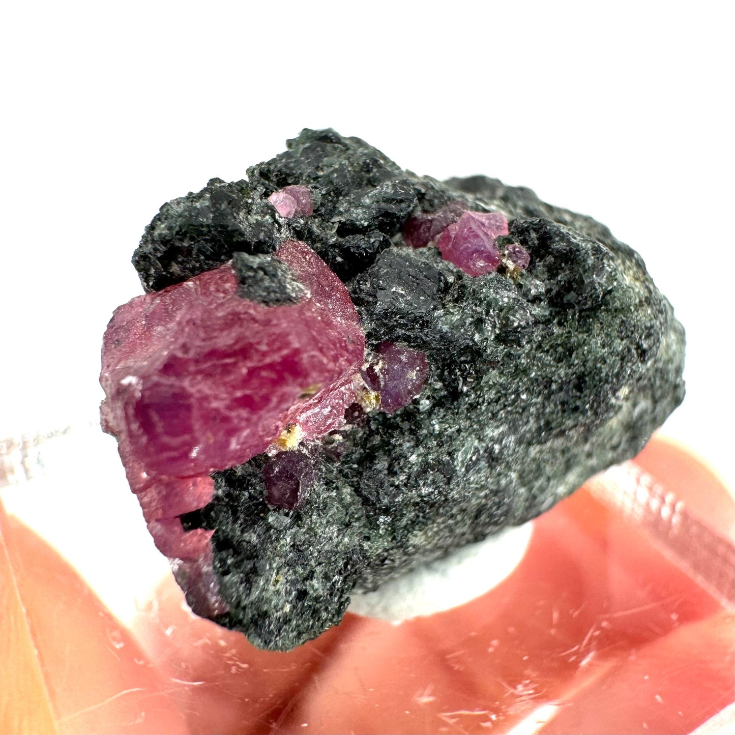 Natural Ruby on Matrix (Tanzania) | red ruby, authentic ruby, corundum var. ruby, mineral specimen