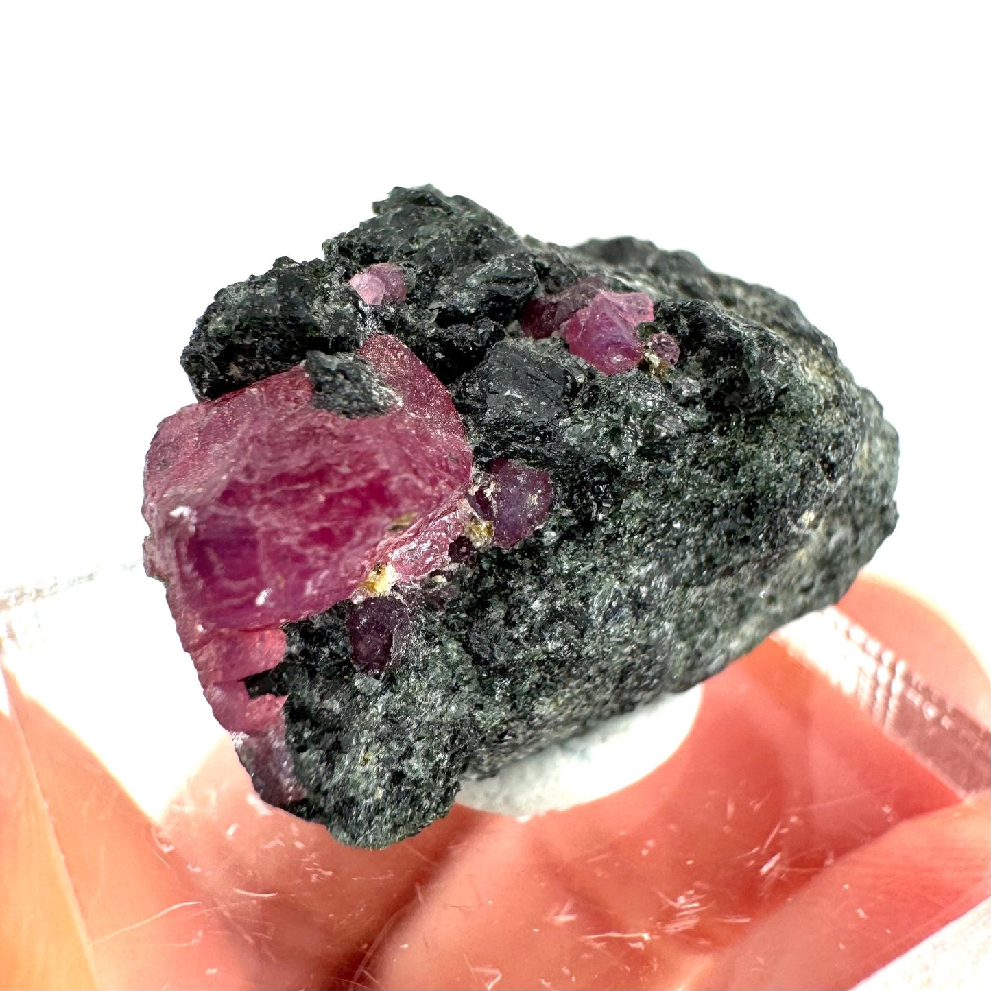 Natural Ruby on Matrix (Tanzania) | red ruby, authentic ruby, corundum var. ruby, mineral specimen