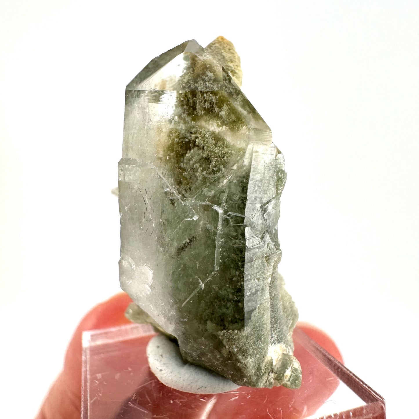 Chlorite Quartz (Pakistan) | green phantom quartz crystal, green chlorite quartz, mineral specimen