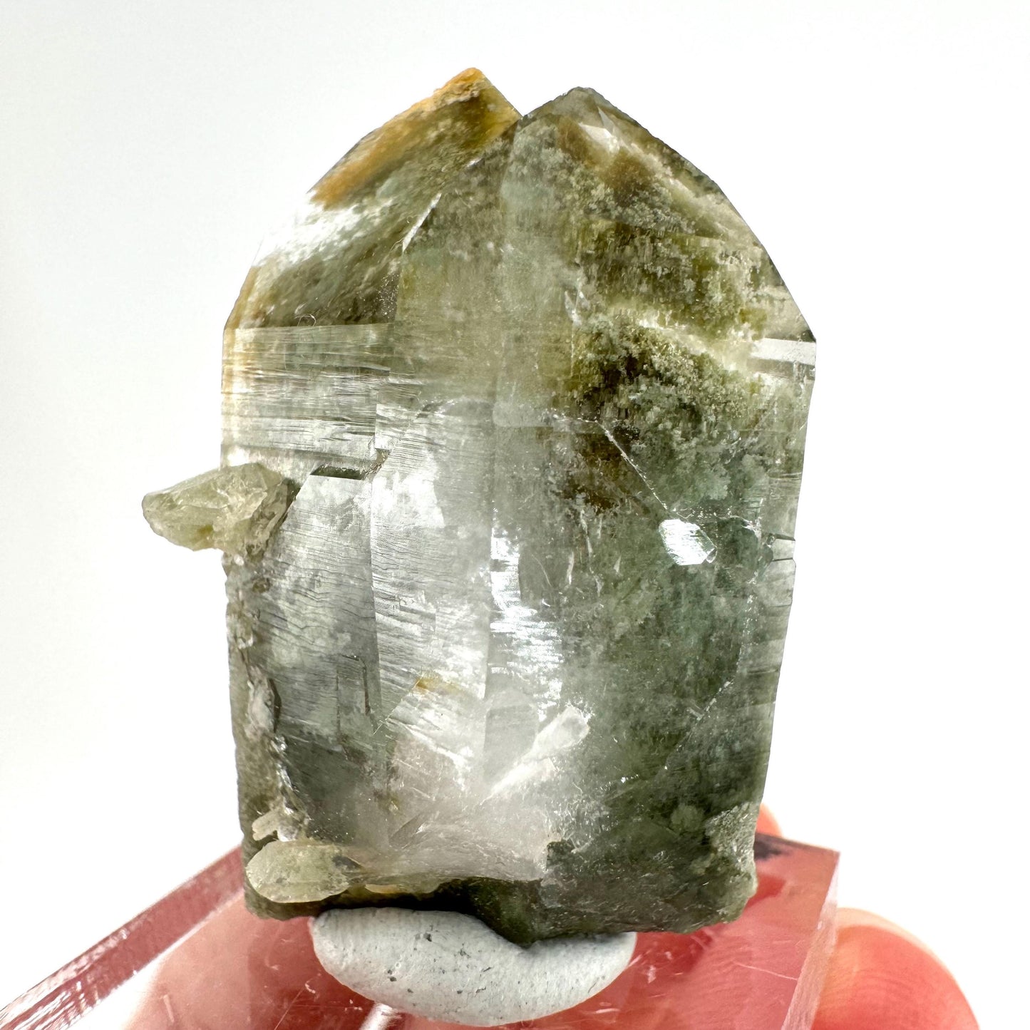 Chlorite Quartz (Pakistan) | green phantom quartz crystal, green chlorite quartz, mineral specimen