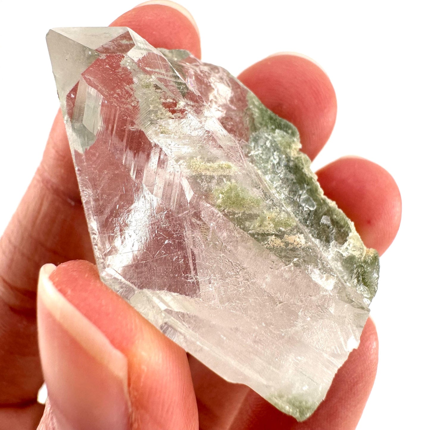 Chlorite Quartz (Pakistan) | green phantom quartz crystal, green chlorite quartz, mineral specimen