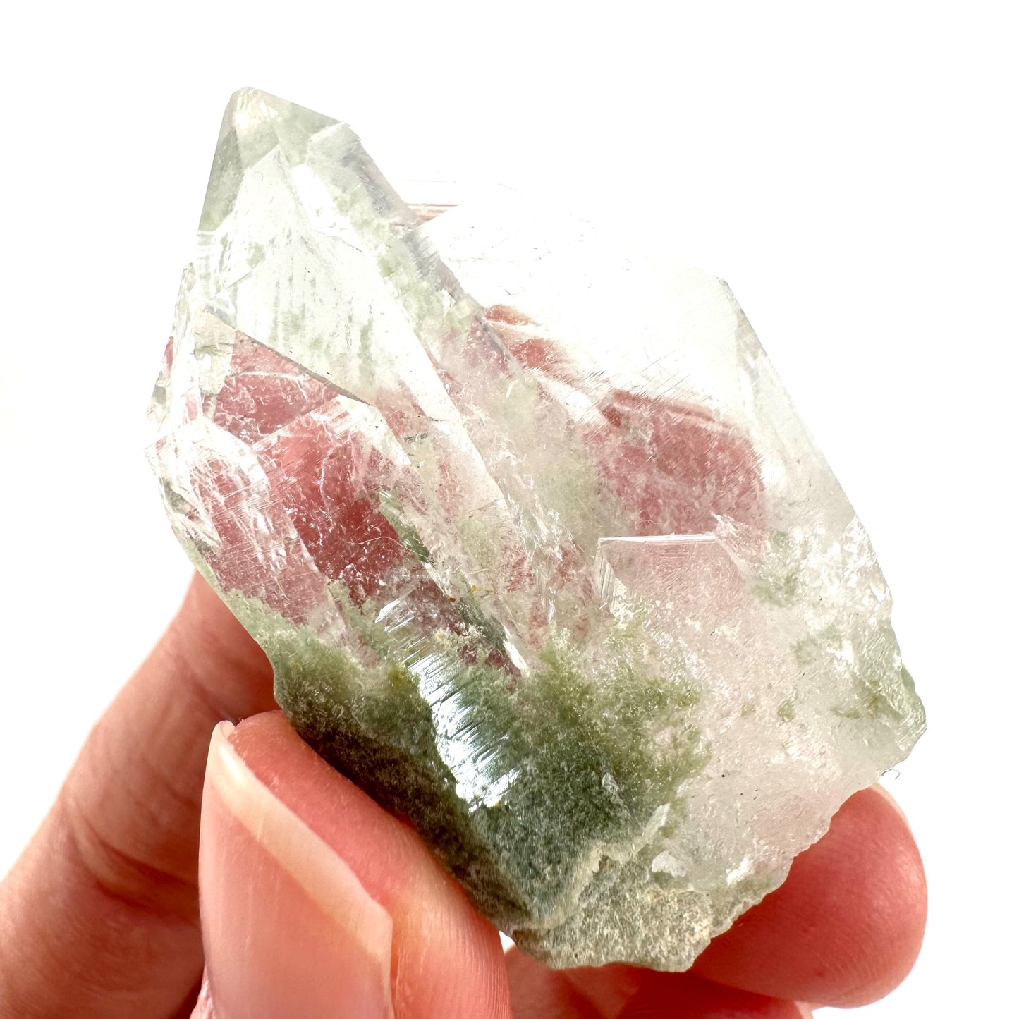 Chlorite Quartz (Pakistan) | green phantom quartz crystal, green chlorite quartz, mineral specimen