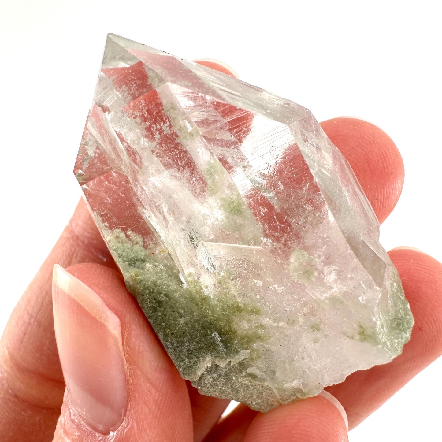 Chlorite Quartz (Pakistan) | green phantom quartz crystal, green chlorite quartz, mineral specimen
