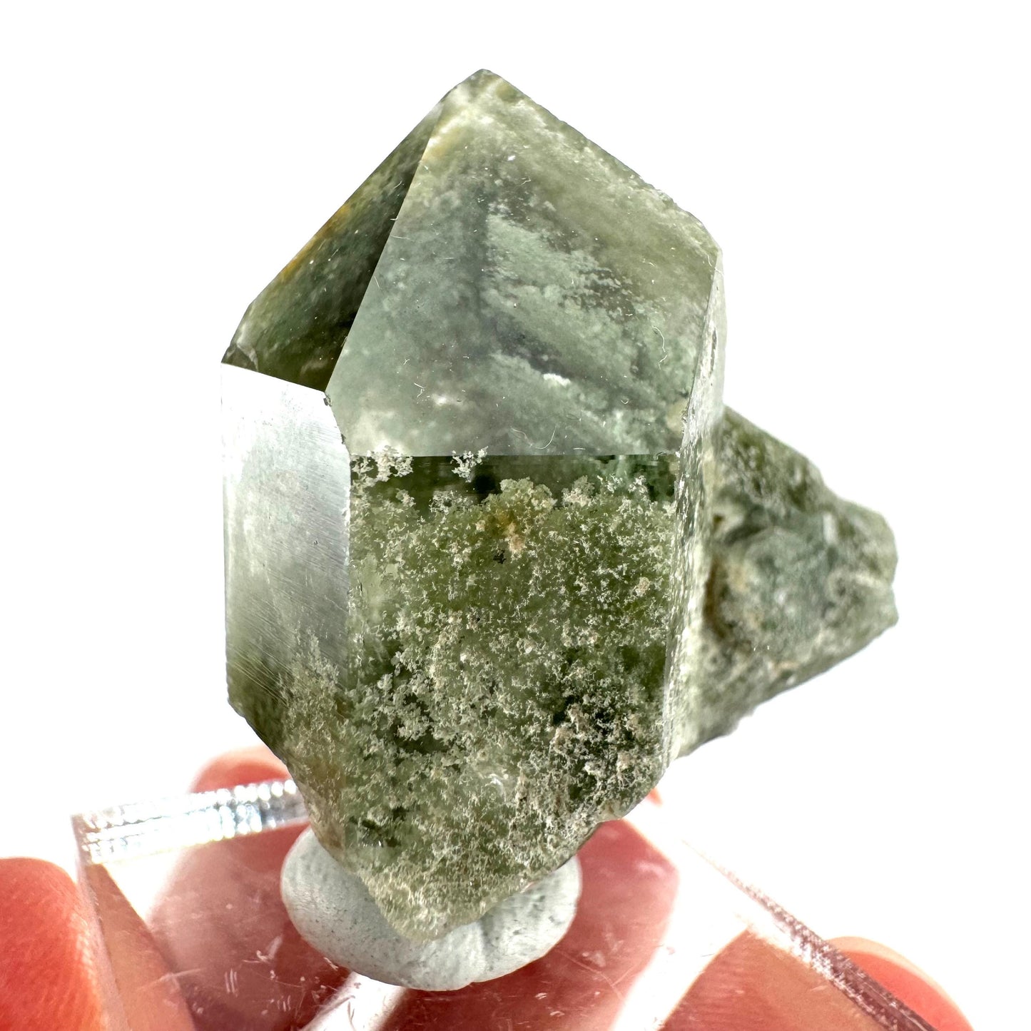 Chlorite Quartz (Pakistan) | green phantom quartz crystal, green chlorite quartz, mineral specimen