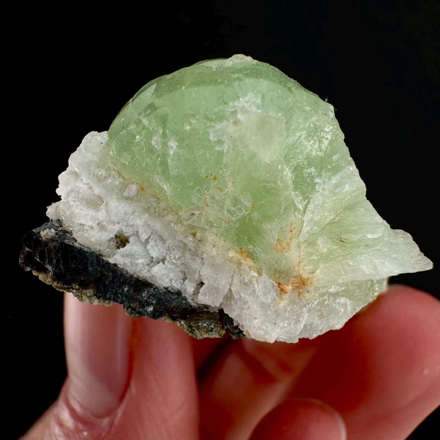 Prehnite (Namibia) | green prehnite crystal, raw prehnite, mineral specimen