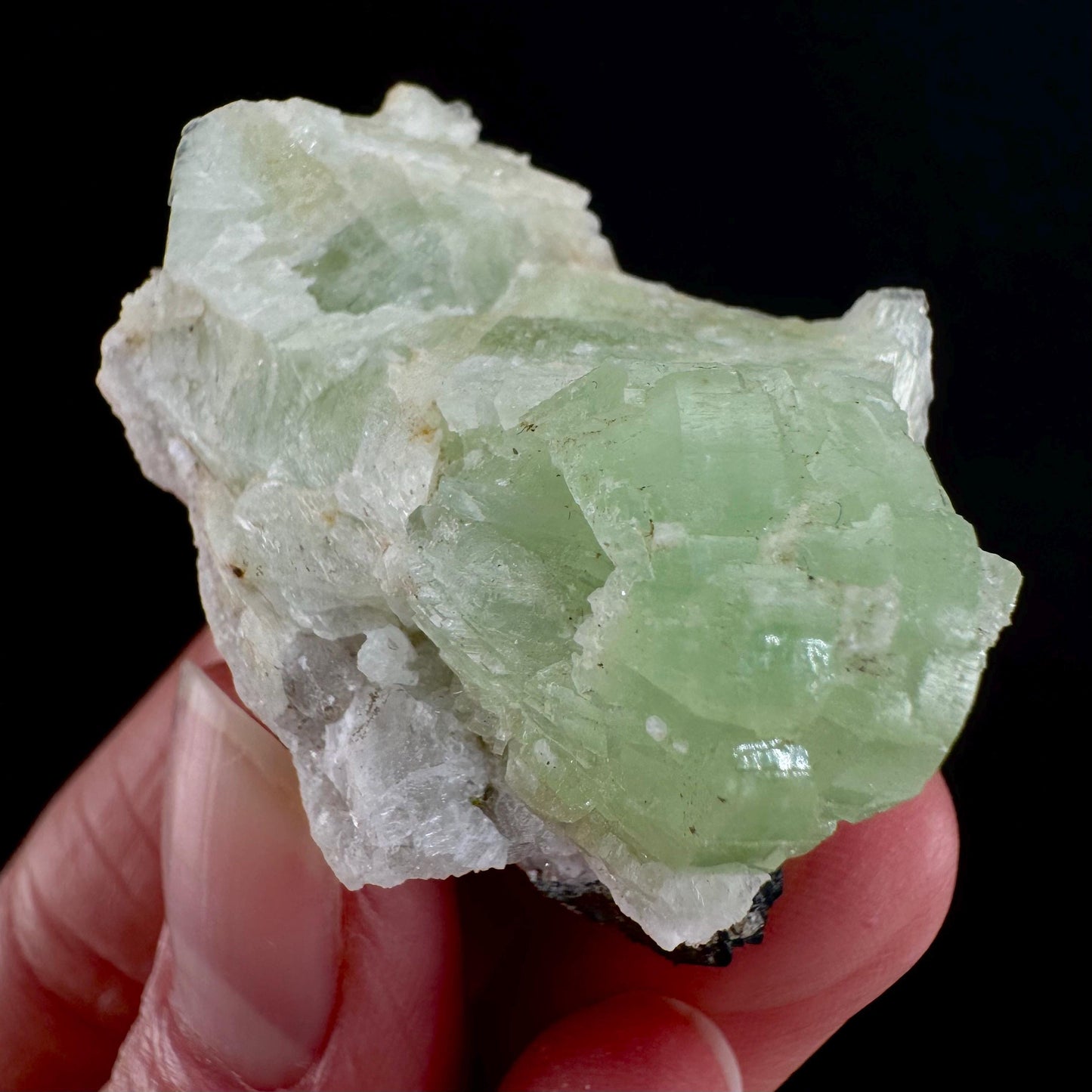 Prehnite (Namibia) | green prehnite crystal, raw prehnite, mineral specimen