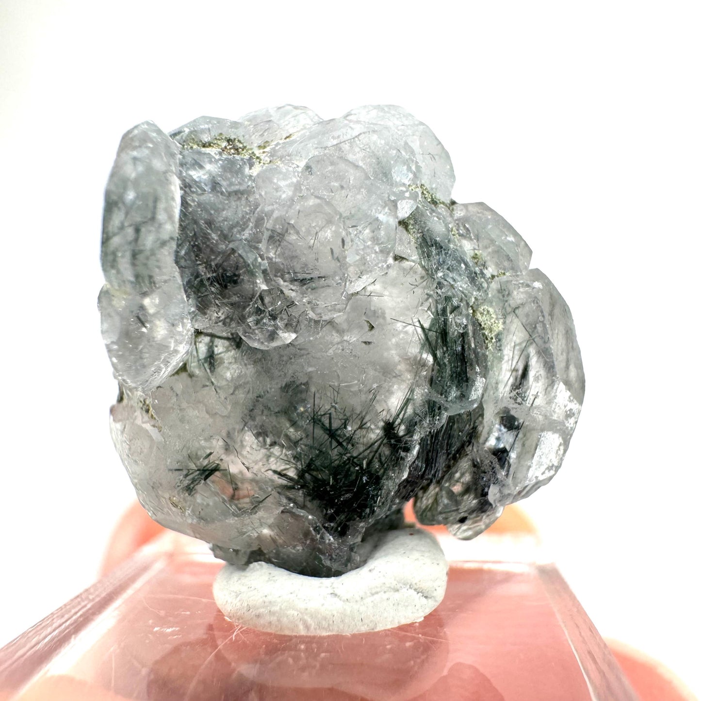 Fluorapatite with Actinolite Inclusions (Pakistan) | terminated apatite crystal, mineral specimen, rare crystals