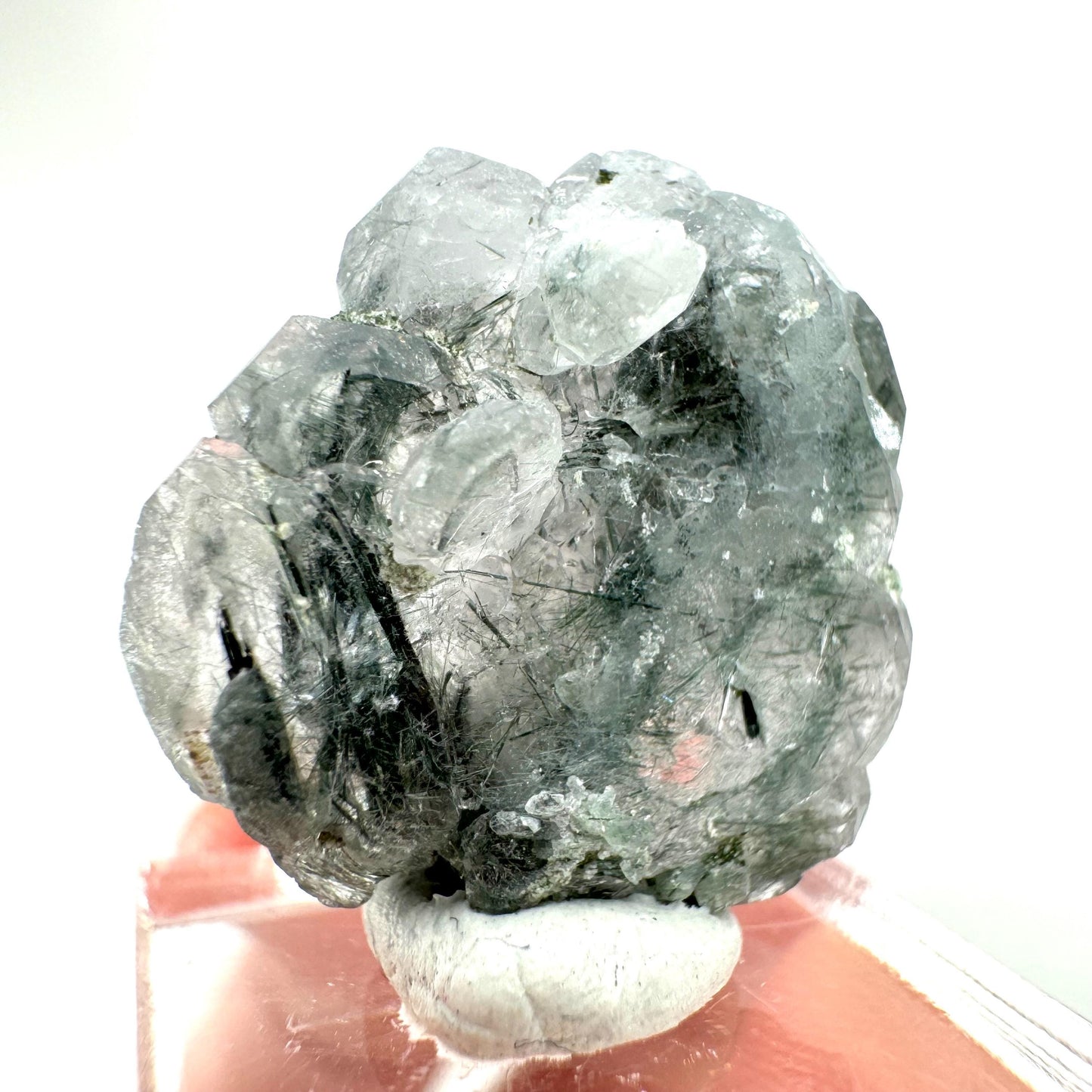 Fluorapatite with Actinolite Inclusions (Pakistan) | terminated apatite crystal, mineral specimen, rare crystals