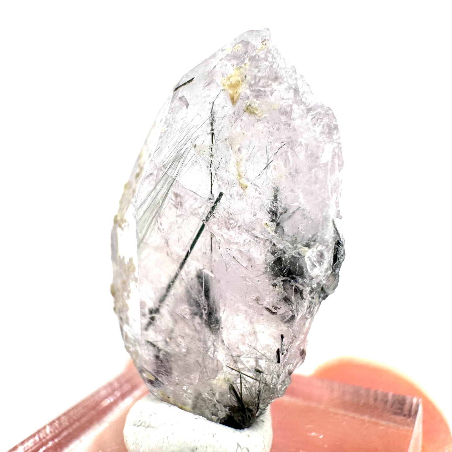 Fluorapatite with Actinolite Inclusions (Pakistan) | terminated apatite crystal, mineral specimen, rare crystals