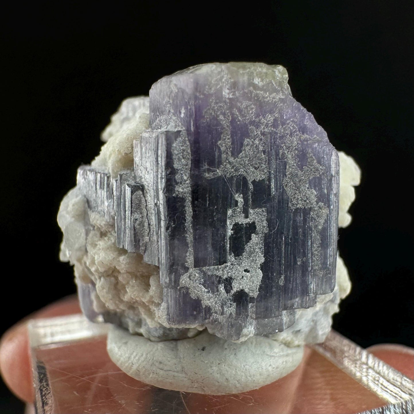 Purple Fluorapatite (Afghanistan) | fluorapatite crystal, natural purple apatite, mineral specimen
