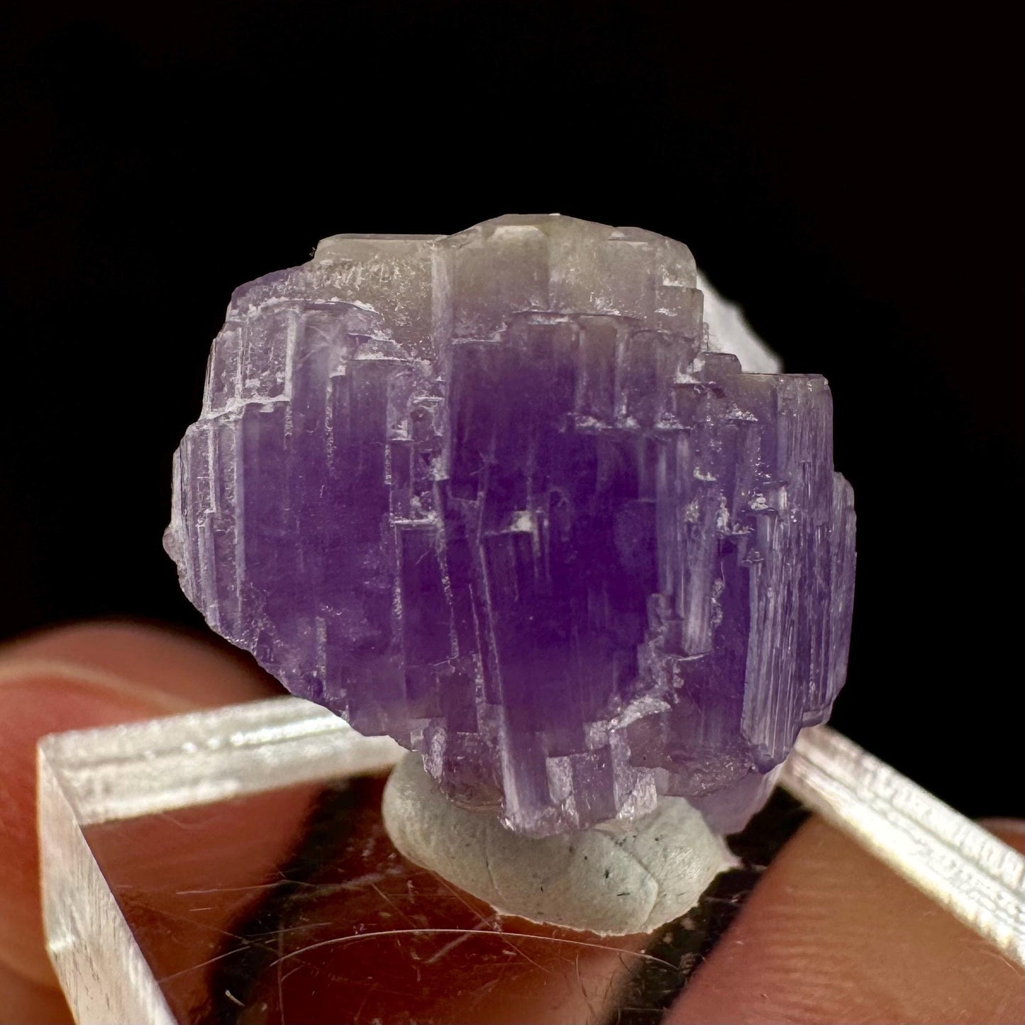 Purple Fluorapatite (Afghanistan) | fluorapatite crystal, natural purple apatite, mineral specimen