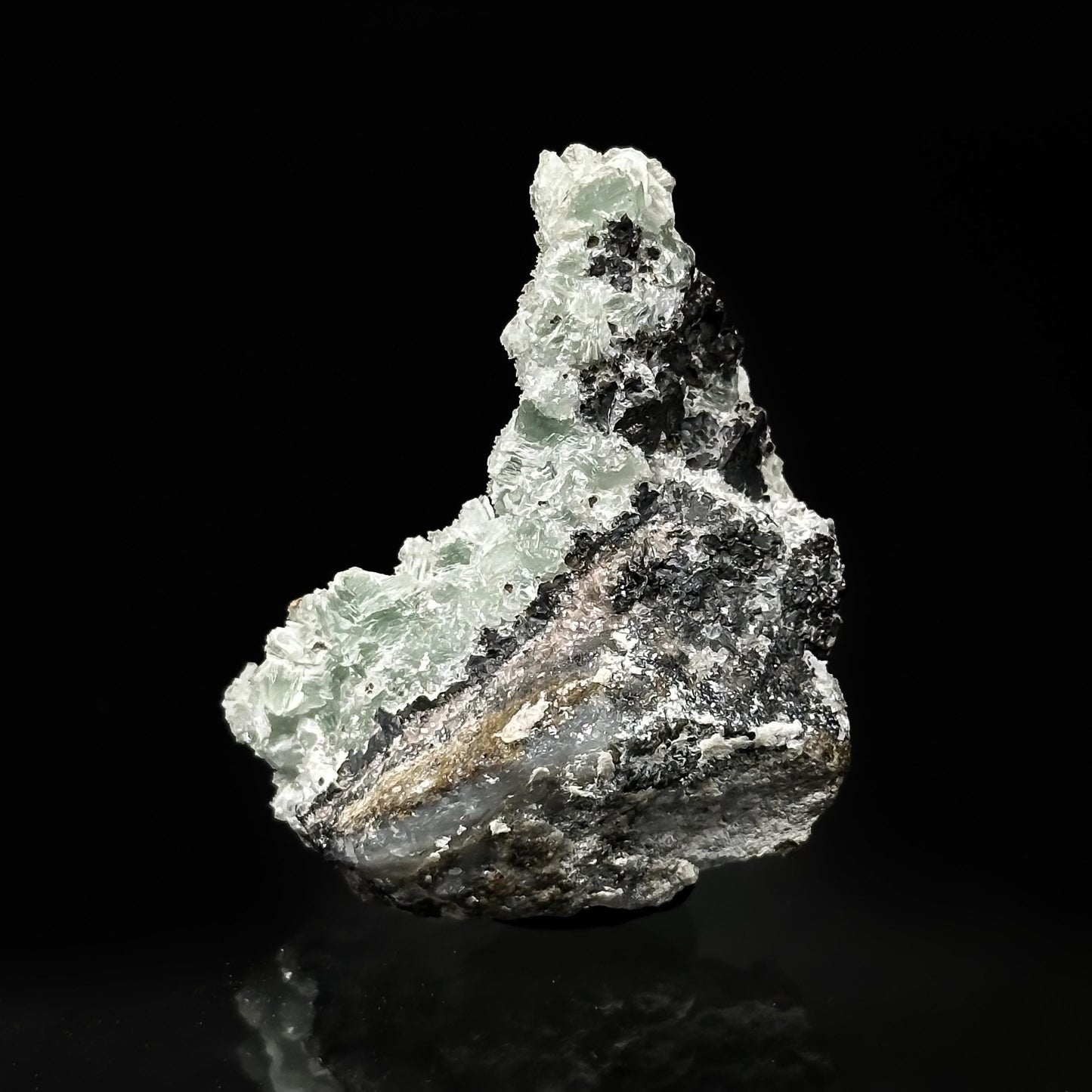 Hydrozincite on Tarbuttite (Namibia) | tarbuttite crystal, mineral specimen, rare minerals