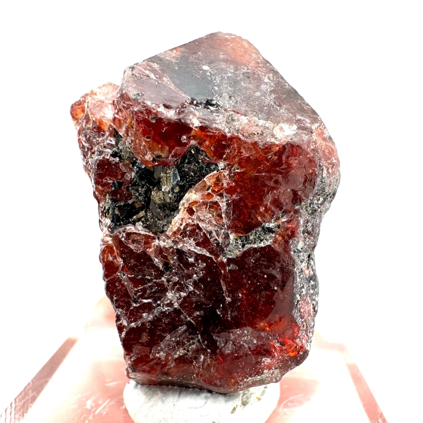 Red Zircon Specimen (Pakistan) | natural red zircon, raw zircon, zircon crystal, mineral specimen