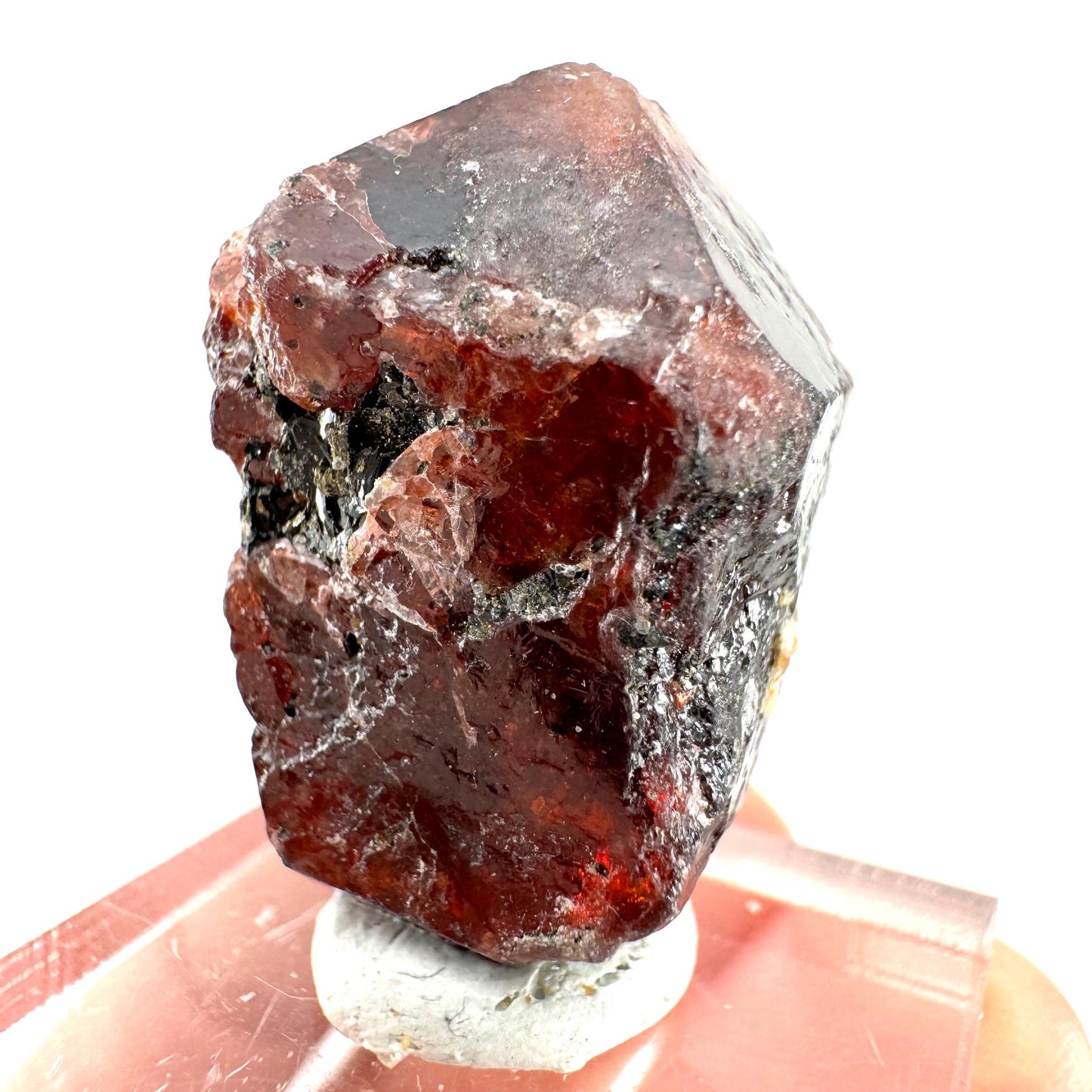 Red Zircon Specimen (Pakistan) | natural red zircon, raw zircon, zircon crystal, mineral specimen