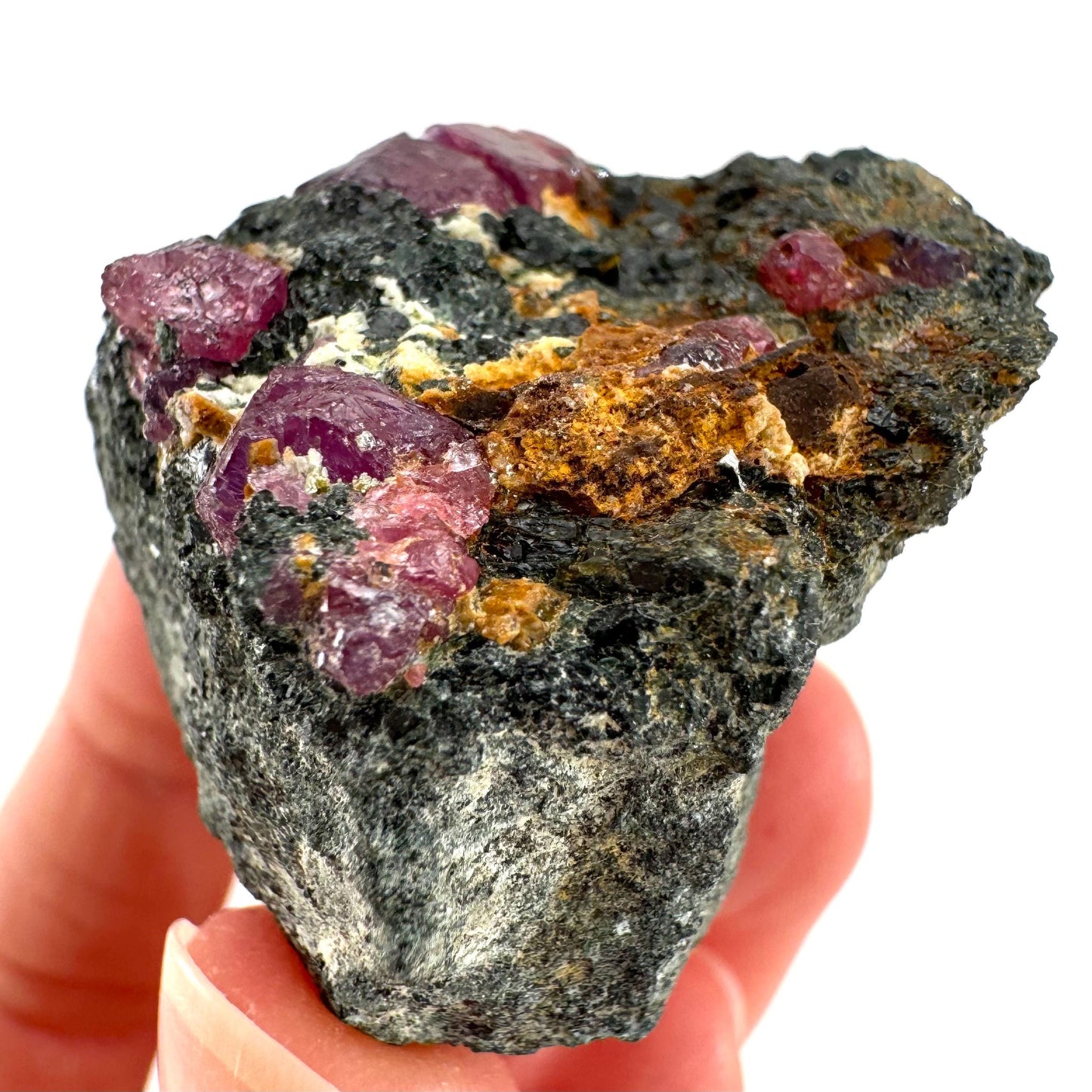Natural Ruby on Matrix (Tanzania) | red ruby, authentic ruby, corundum var. ruby, mineral specimen
