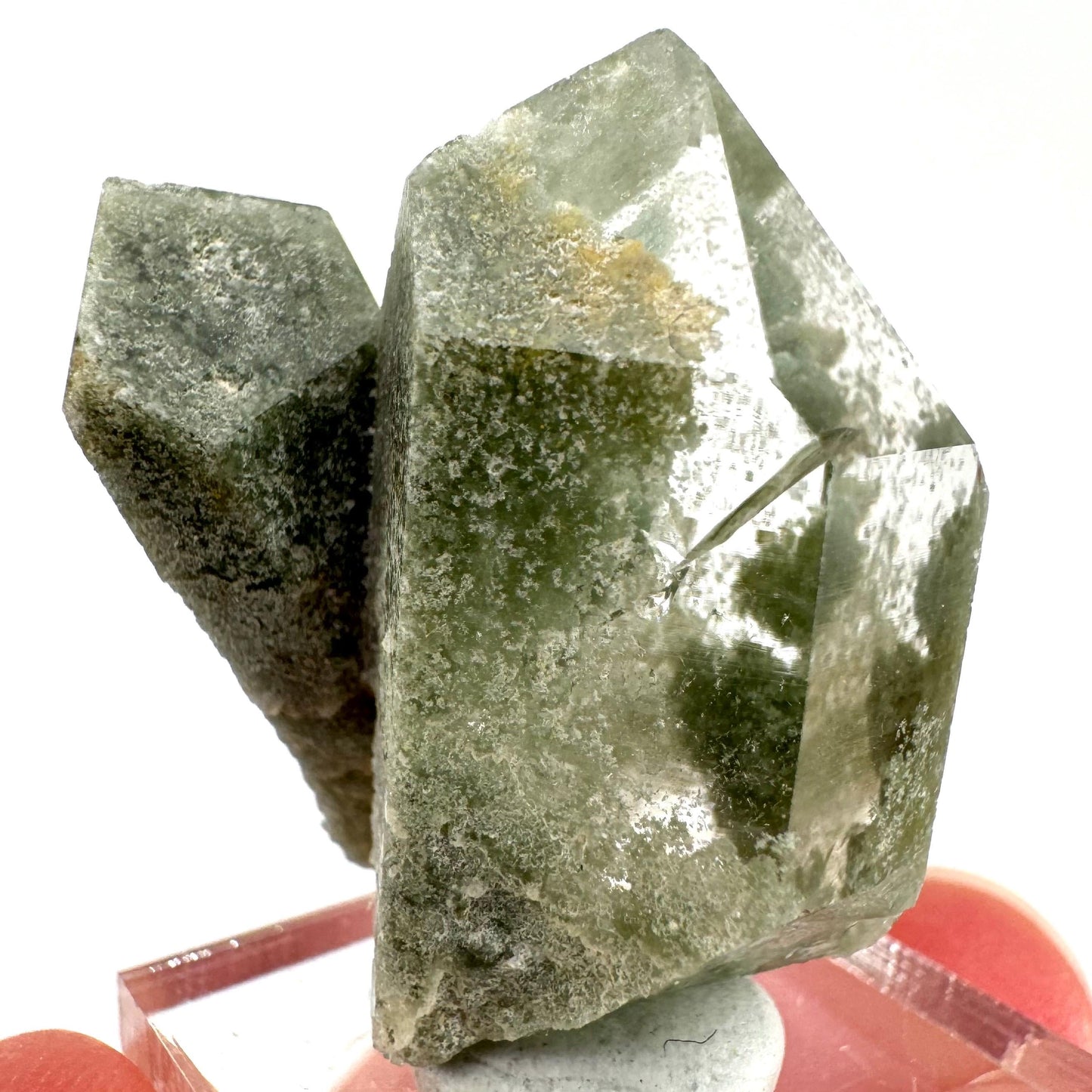 Chlorite Quartz (Pakistan) | green phantom quartz crystal, green chlorite quartz, mineral specimen