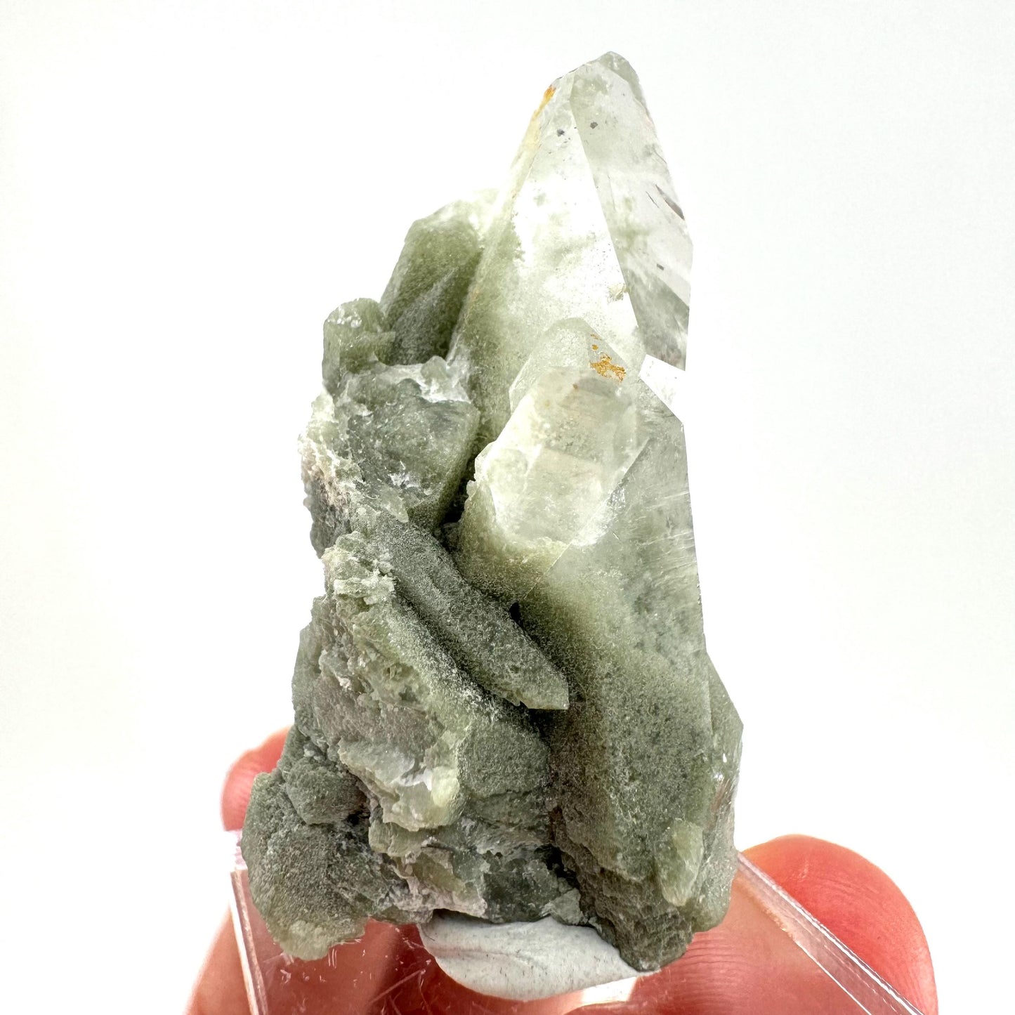Chlorite Quartz (Pakistan) | green phantom quartz crystal, green chlorite quartz, mineral specimen