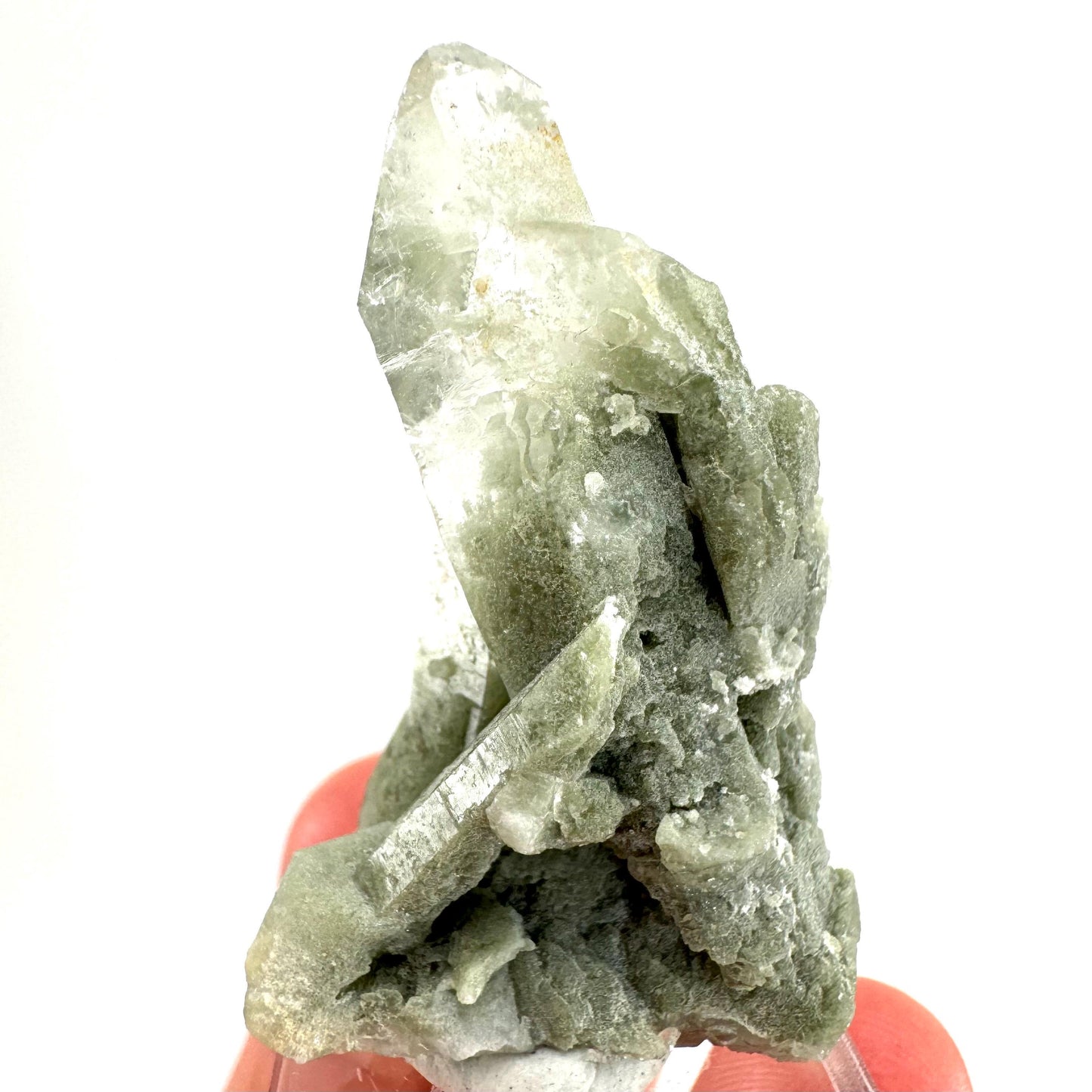 Chlorite Quartz (Pakistan) | green phantom quartz crystal, green chlorite quartz, mineral specimen