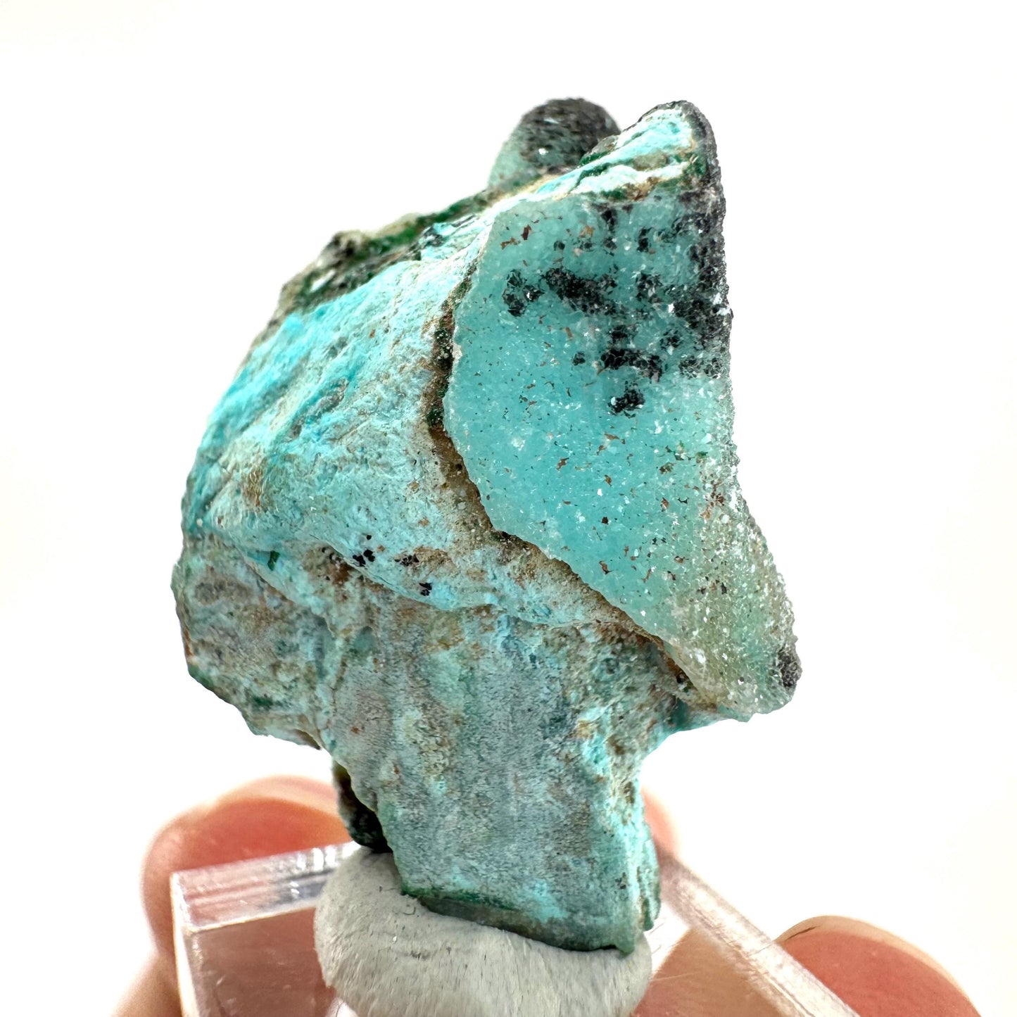 Chrysocolla Pseudomorph after Azurite (DR Congo) | blue chrysocolla crystal, mineral specimen
