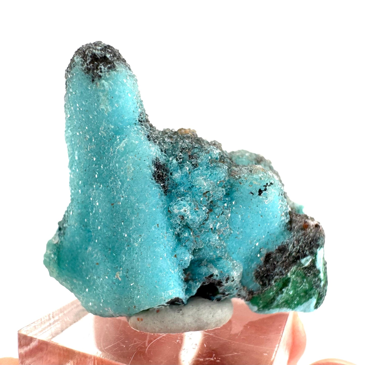Chrysocolla Pseudomorph after Azurite (DR Congo) | blue chrysocolla crystal, mineral specimen