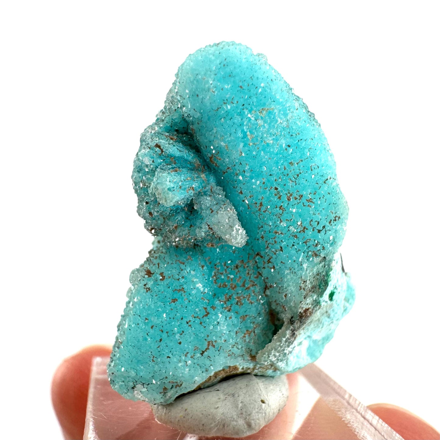 Chrysocolla Pseudomorph after Azurite (DR Congo) | blue chrysocolla crystal, mineral specimen
