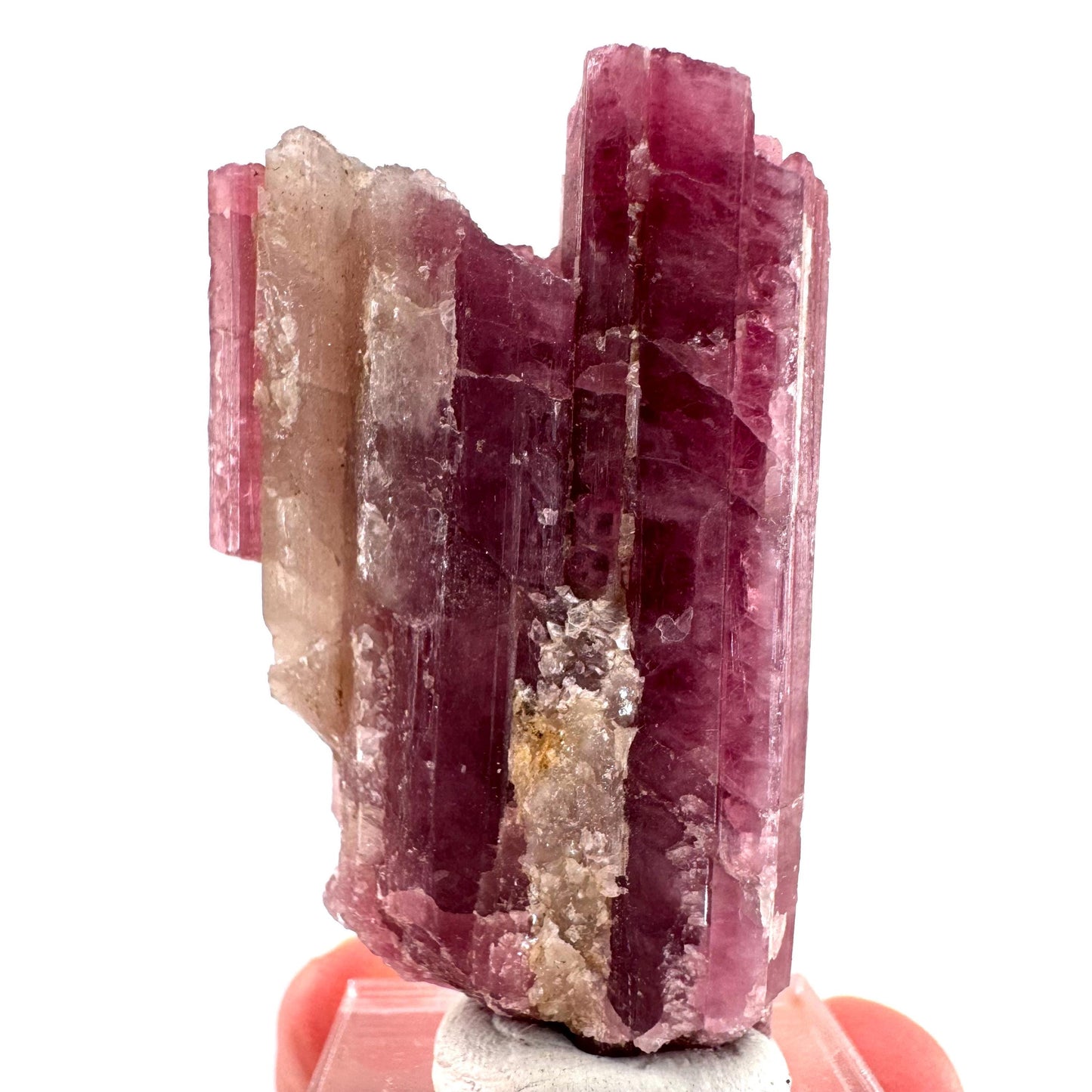 Rossmanite (Tanco Mine, Canada) | pink tourmaline crystal, rare minerals