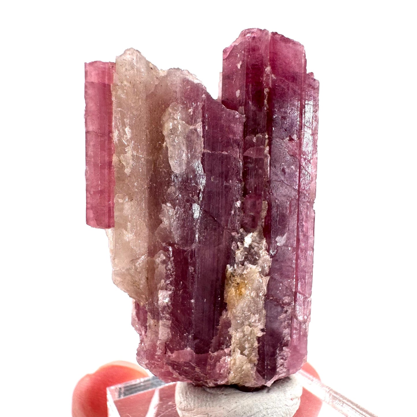 Rossmanite (Tanco Mine, Canada) | pink tourmaline crystal, rare minerals