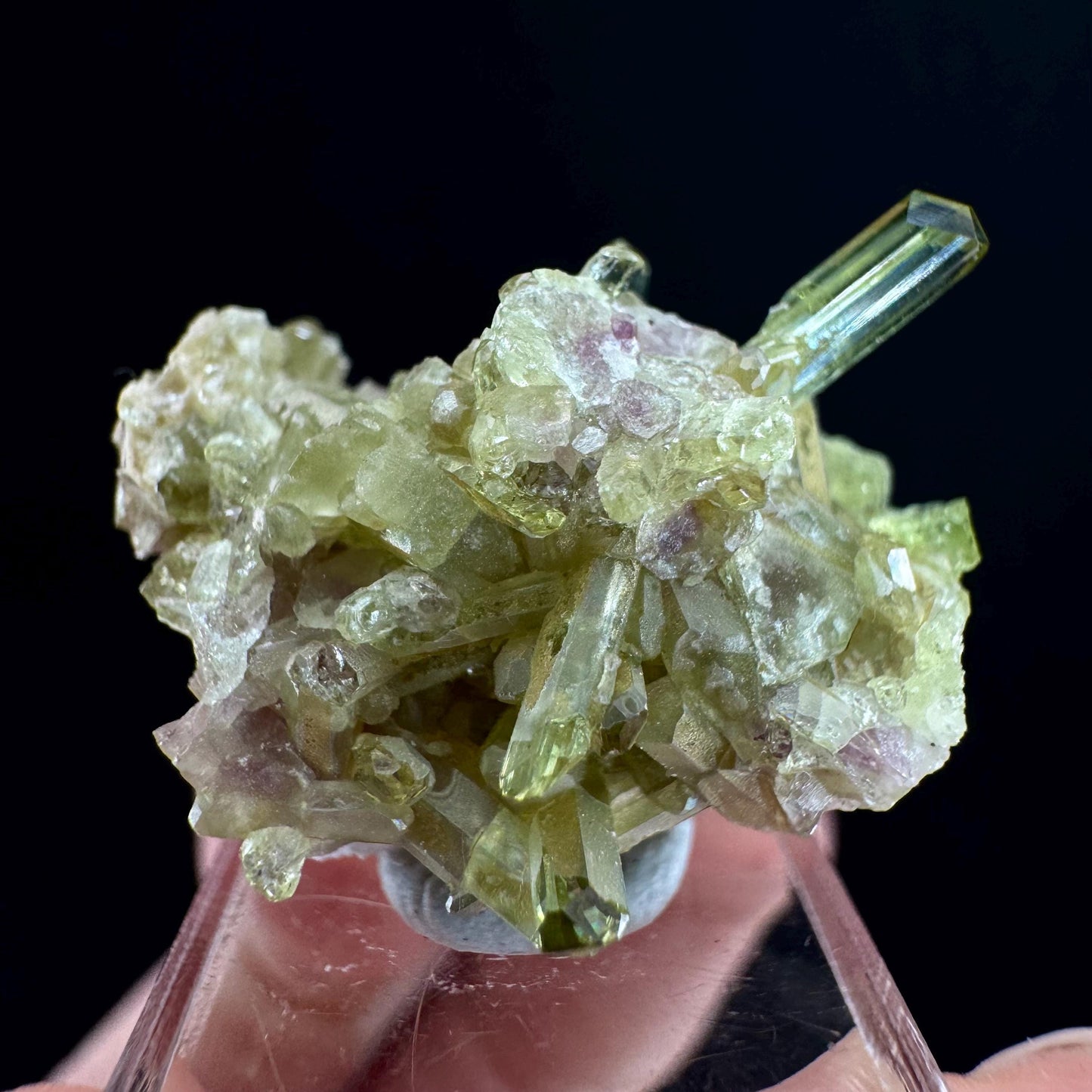 Vesuvianite (Canada) | green vesuvianite crystal, mineral specimen, rare crystals