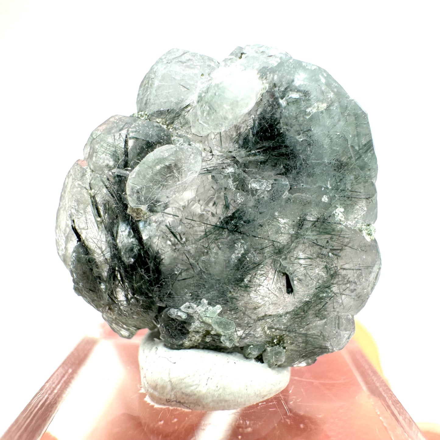 Fluorapatite with Actinolite Inclusions (Pakistan) | terminated apatite crystal, mineral specimen, rare crystals