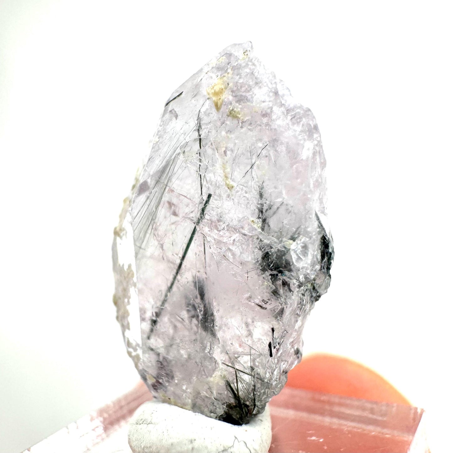 Fluorapatite with Actinolite Inclusions (Pakistan) | terminated apatite crystal, mineral specimen, rare crystals