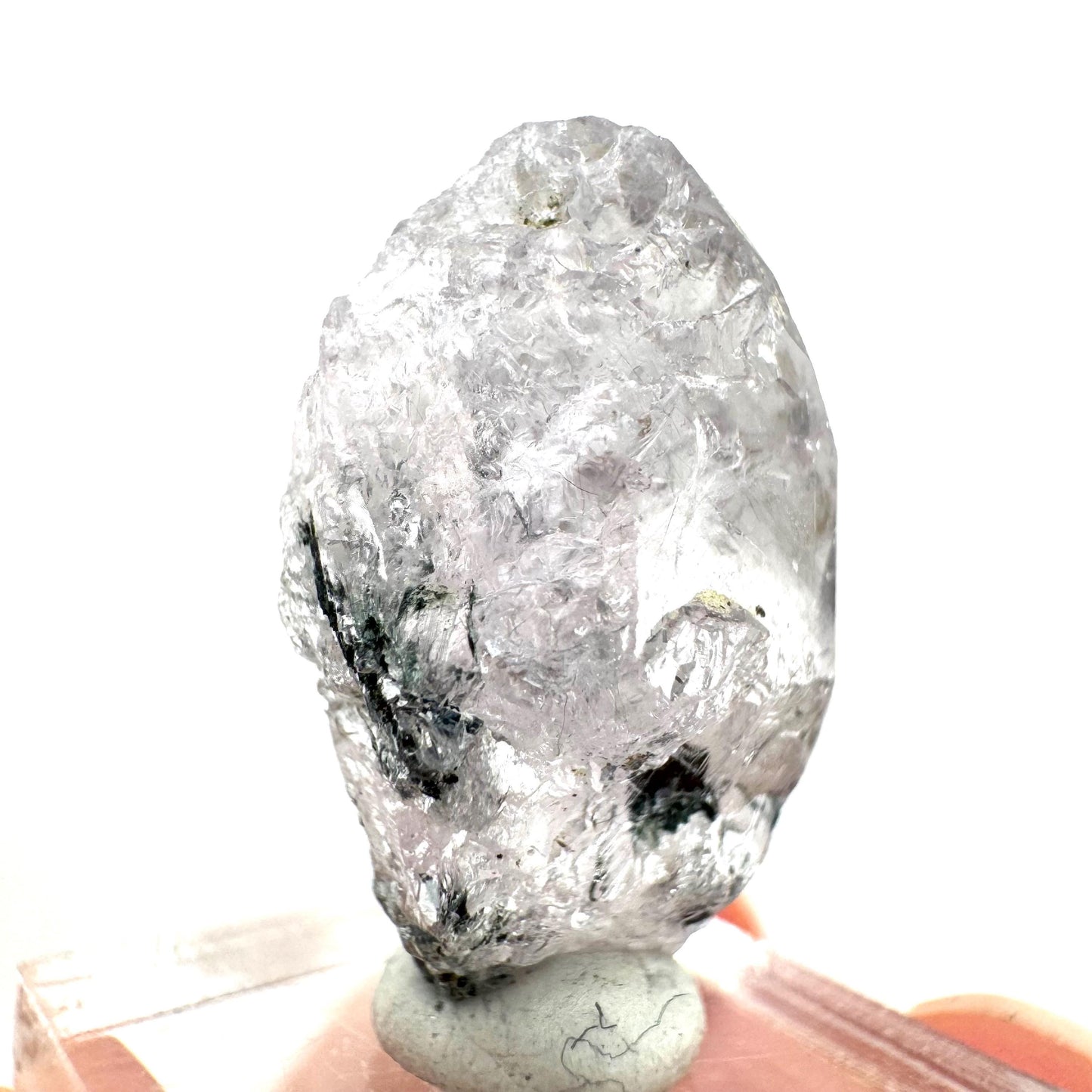 Fluorapatite with Actinolite Inclusions (Pakistan) | terminated apatite crystal, mineral specimen, rare crystals
