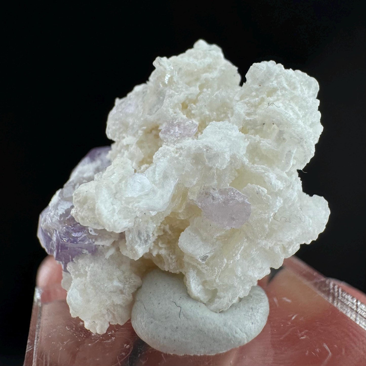 Purple Fluorapatite w/ Albite (Afghanistan) | fluorapatite crystal, natural purple apatite, mineral specimen