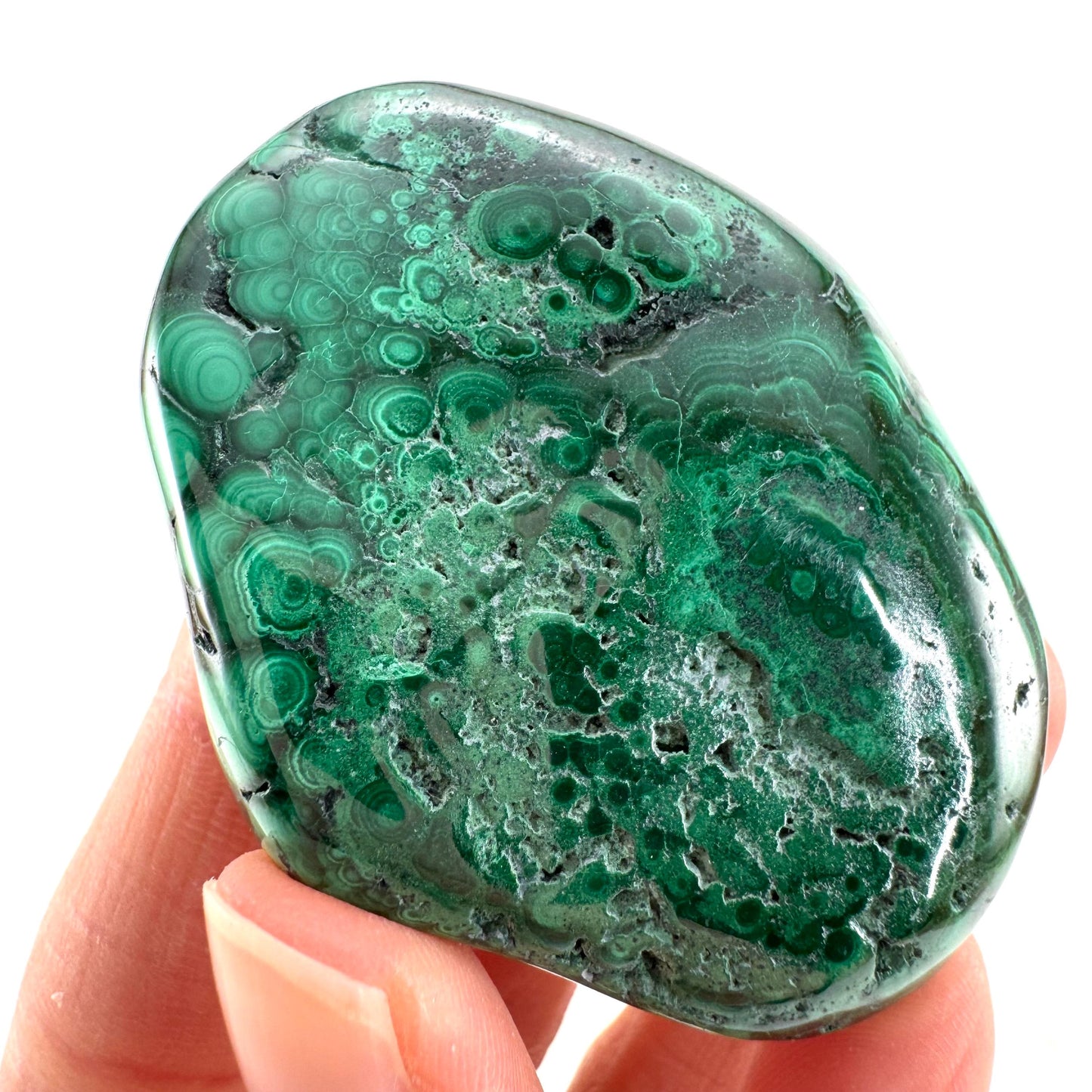 Polished Malachite (DR Congo) | natural malachite, malachite freeform, malachite, mineral specimen