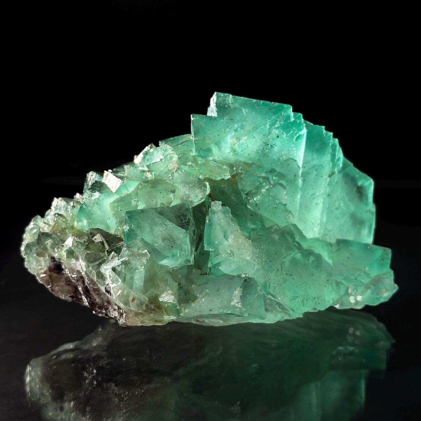 Riemvasmaak Fluorite (South Africa) | octahedral fluorite, green fluorite, mineral specimen