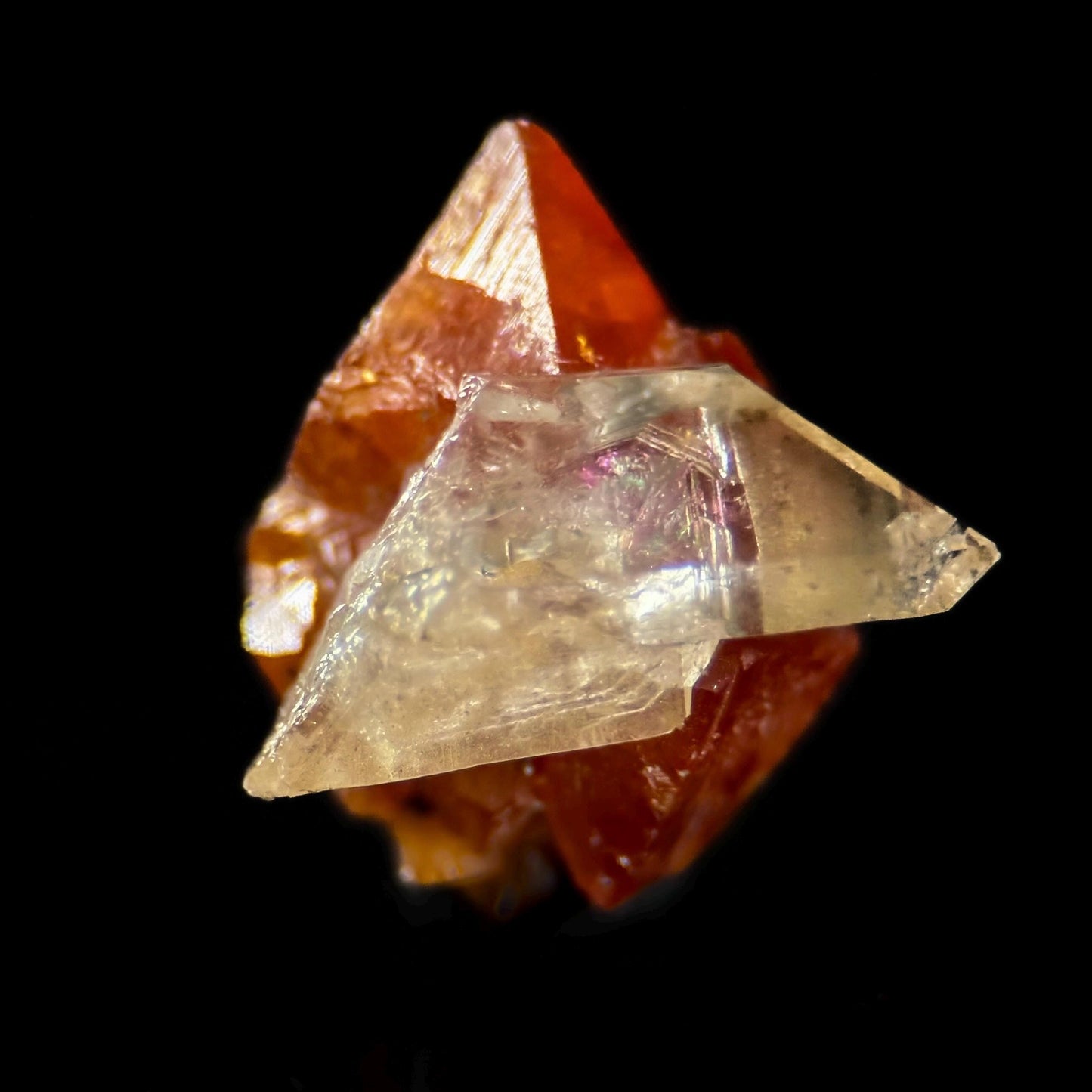 Scheelite w/ Quartz (Pakistan) | natural orange scheelite crystal, mineral specimen, rare crystals