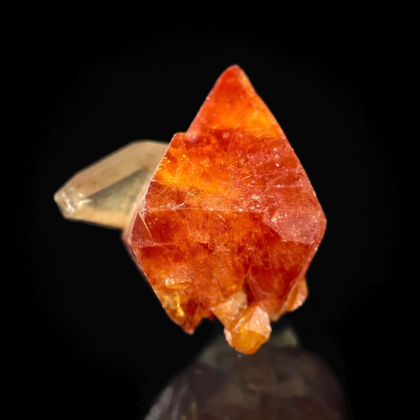 Scheelite w/ Quartz (Pakistan) | natural orange scheelite crystal, mineral specimen, rare crystals
